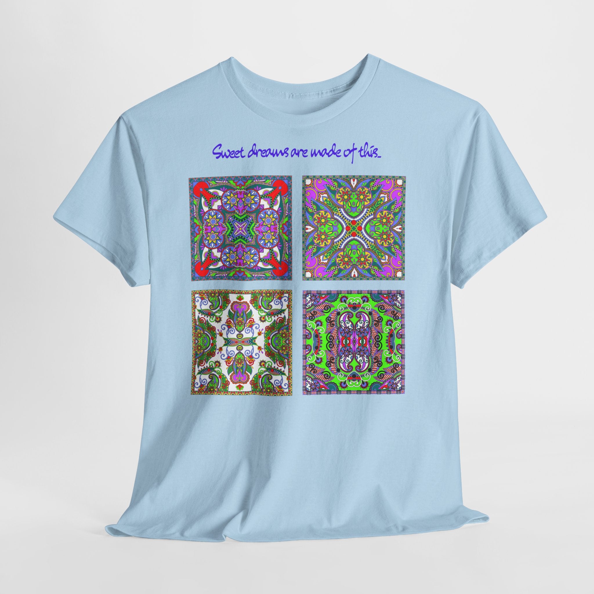 Patchwork "Sweet dreams are made of this" T-Shirt - Heat Mess