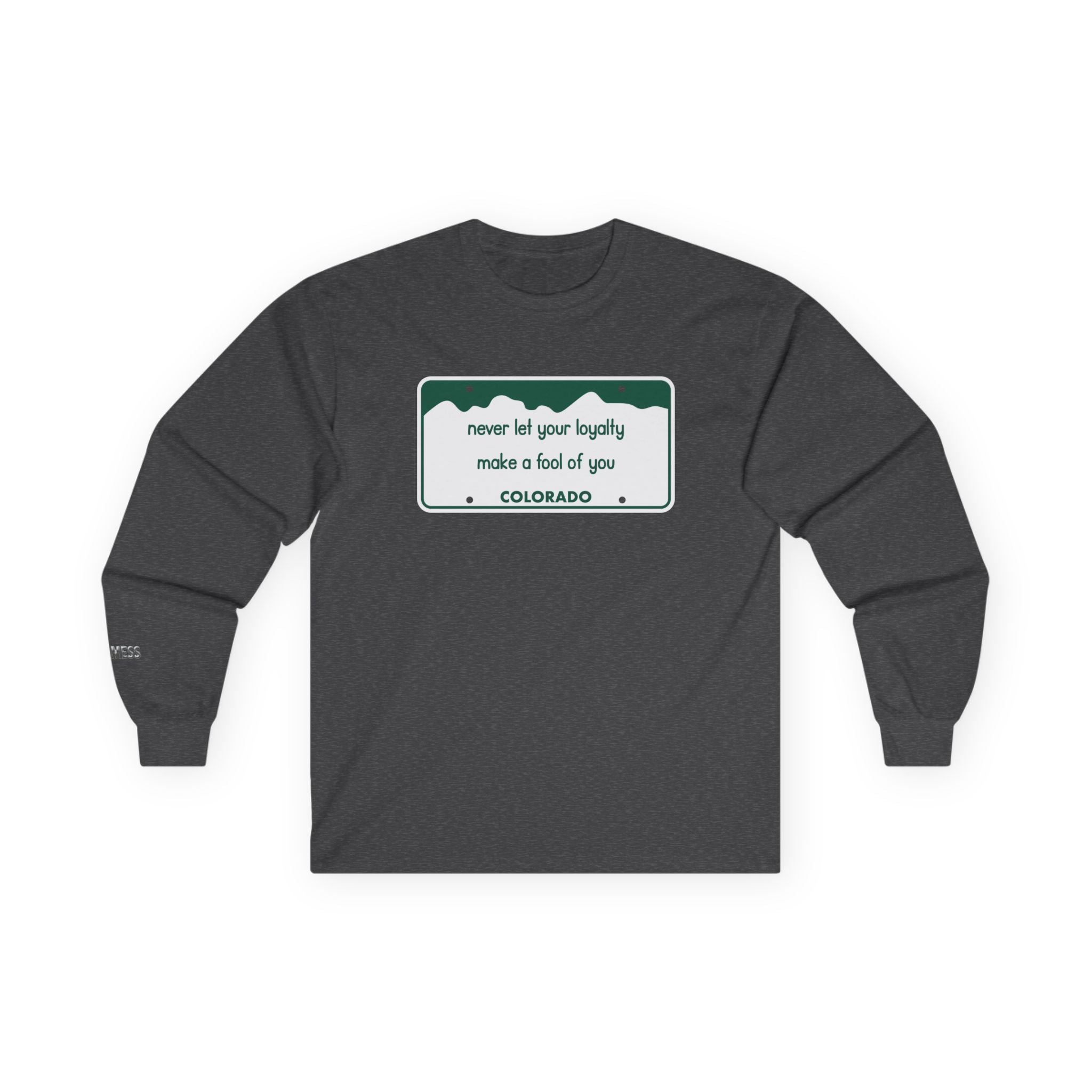 Colorado License Plate Long Sleeve T-Shirt - Heat Mess