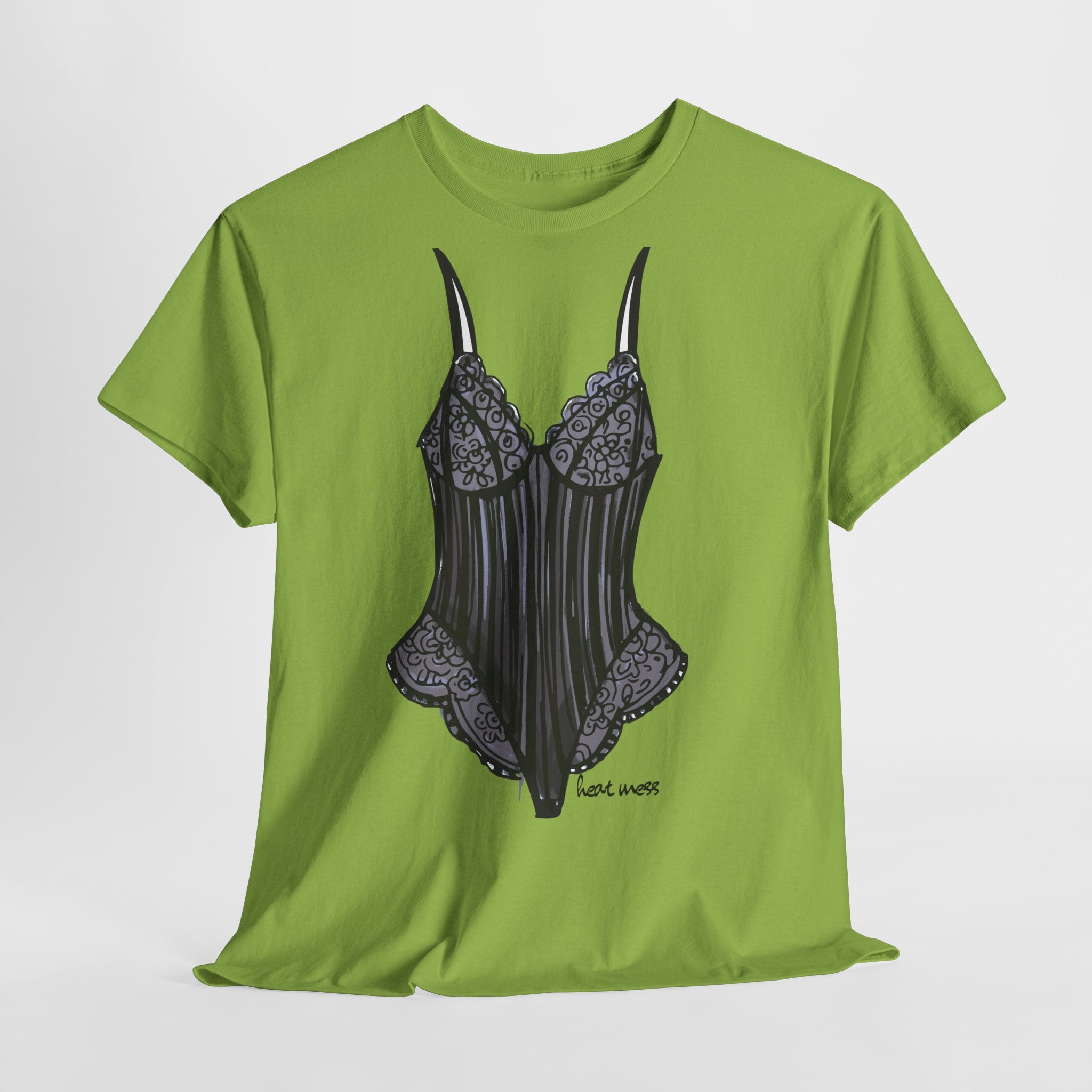 Lace Bodysuit Lingerie T-Shirt - Heat Mess