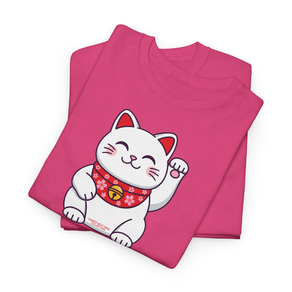 Japanese Good Luck Cat T-Shirt - Heat Mess