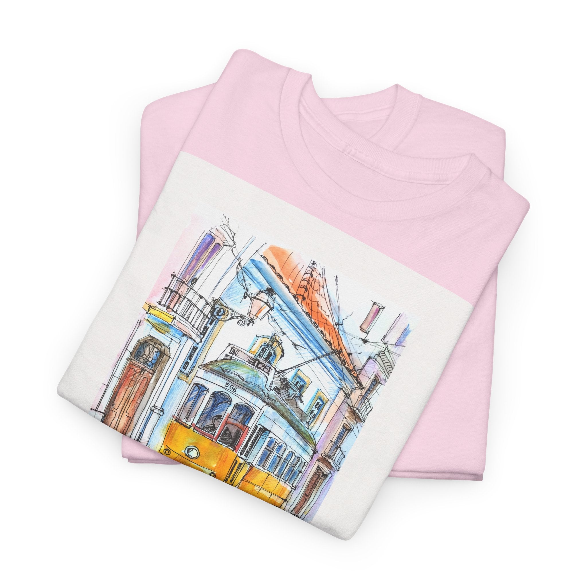 Lisbon Cable Car T-Shirt - Heat Mess