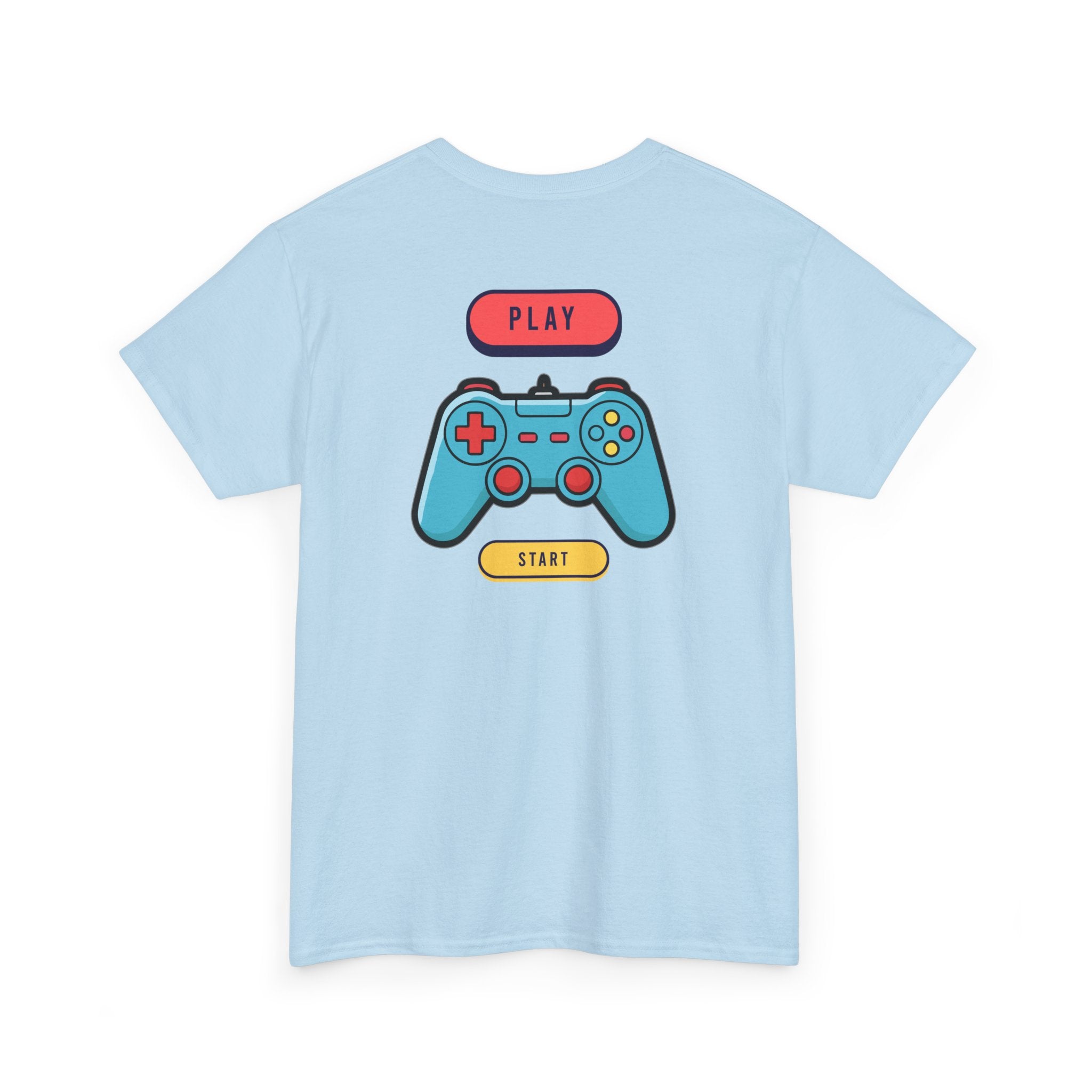 Gamer Controller Tee — Play Start Retro Video Game Graphic T-Shirt - Heat Mess