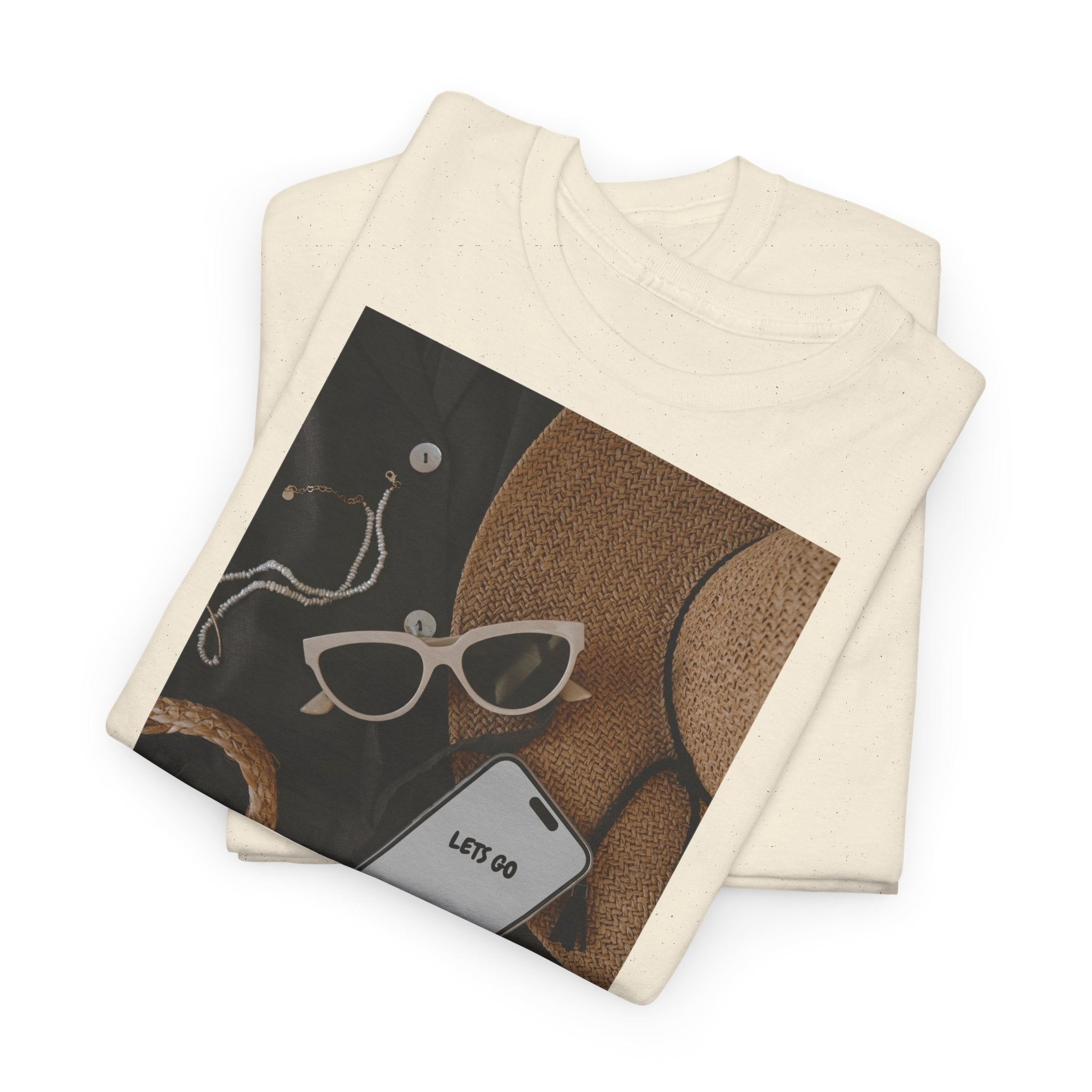 Vacation Essentials T‑Shirt 'Let's Go' - Heat Mess