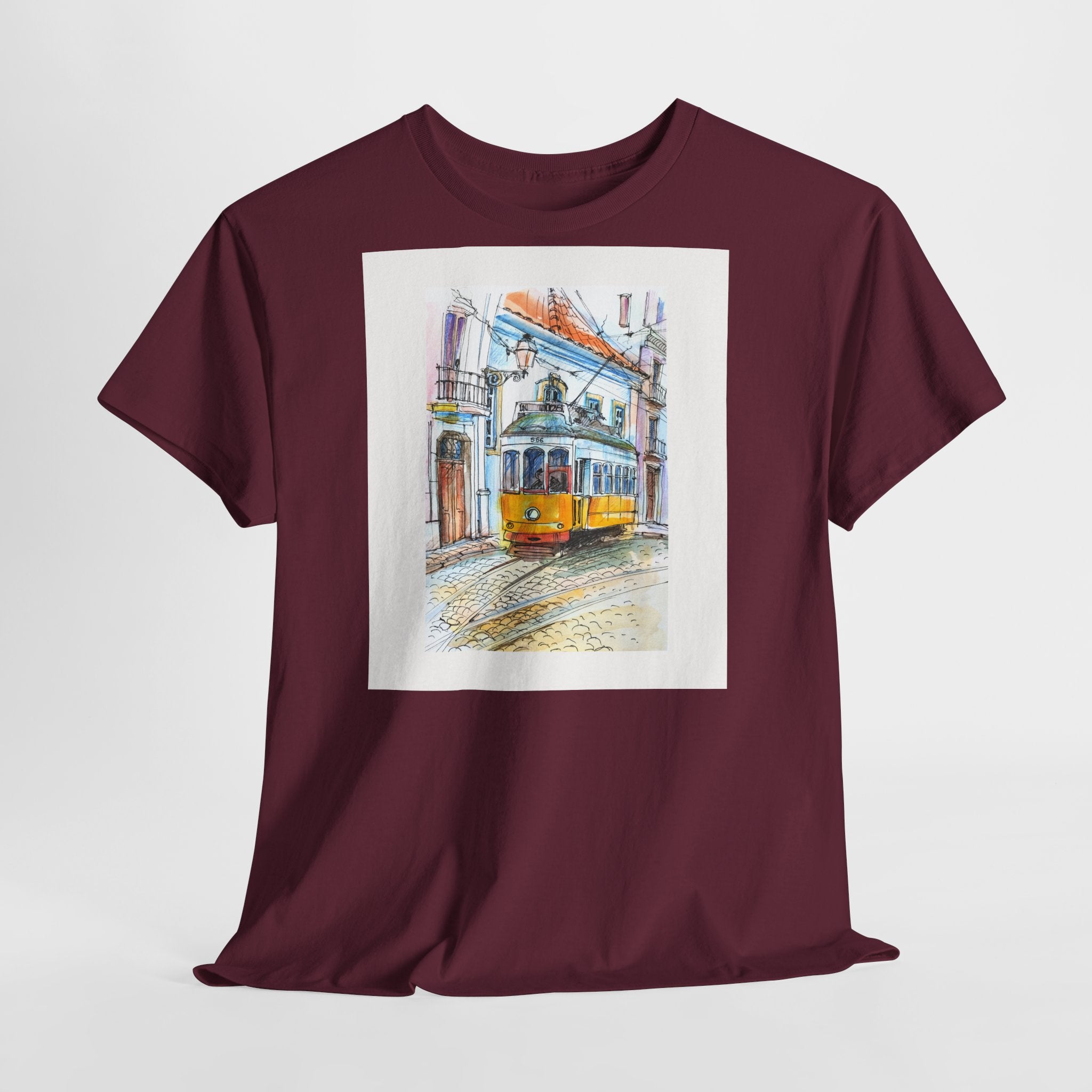 Lisbon Cable Car T-Shirt - Heat Mess