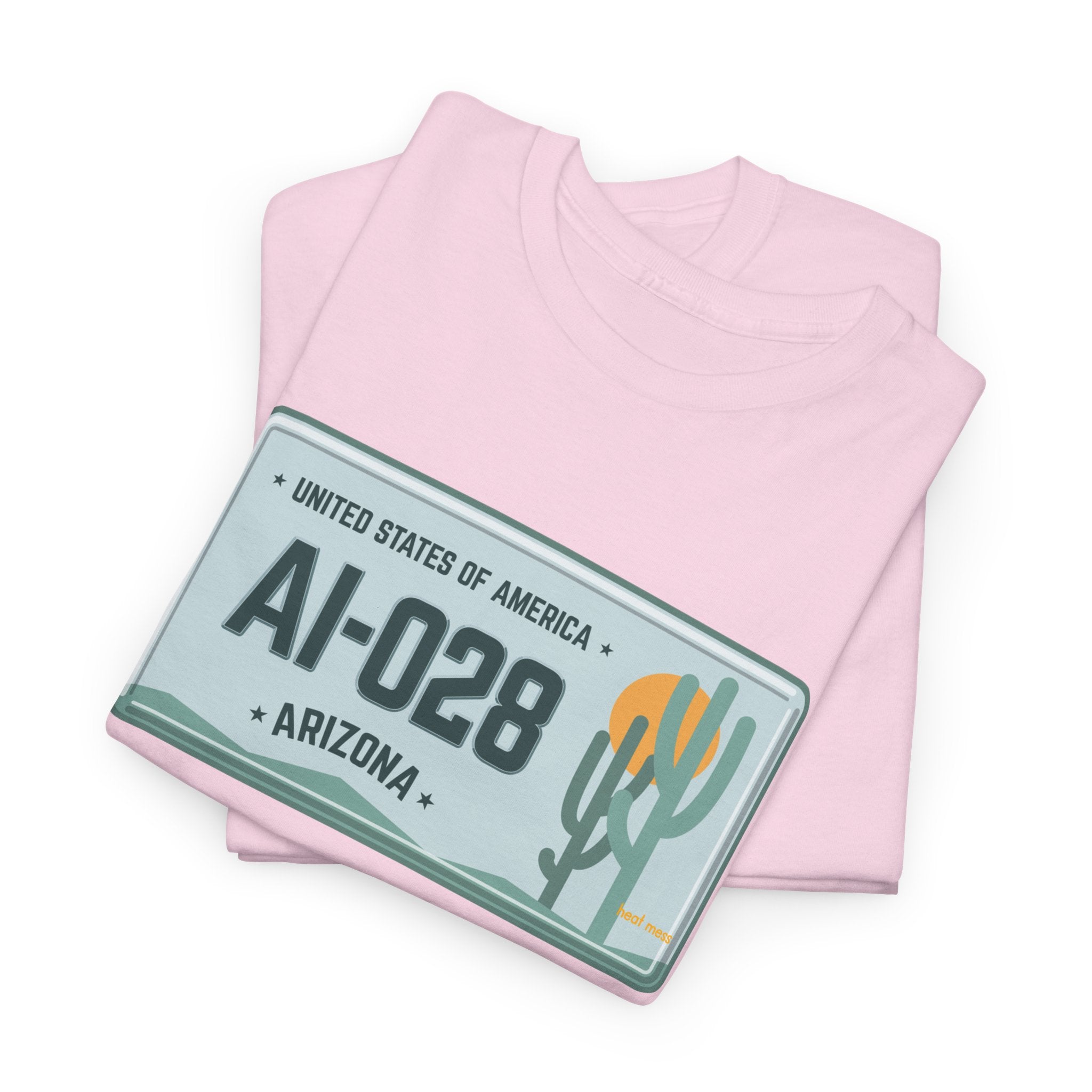 Arizona License Plate T‑Shirt - Heat Mess