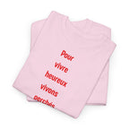 "Pour vivre heureux vivons perchés" T-Shirt