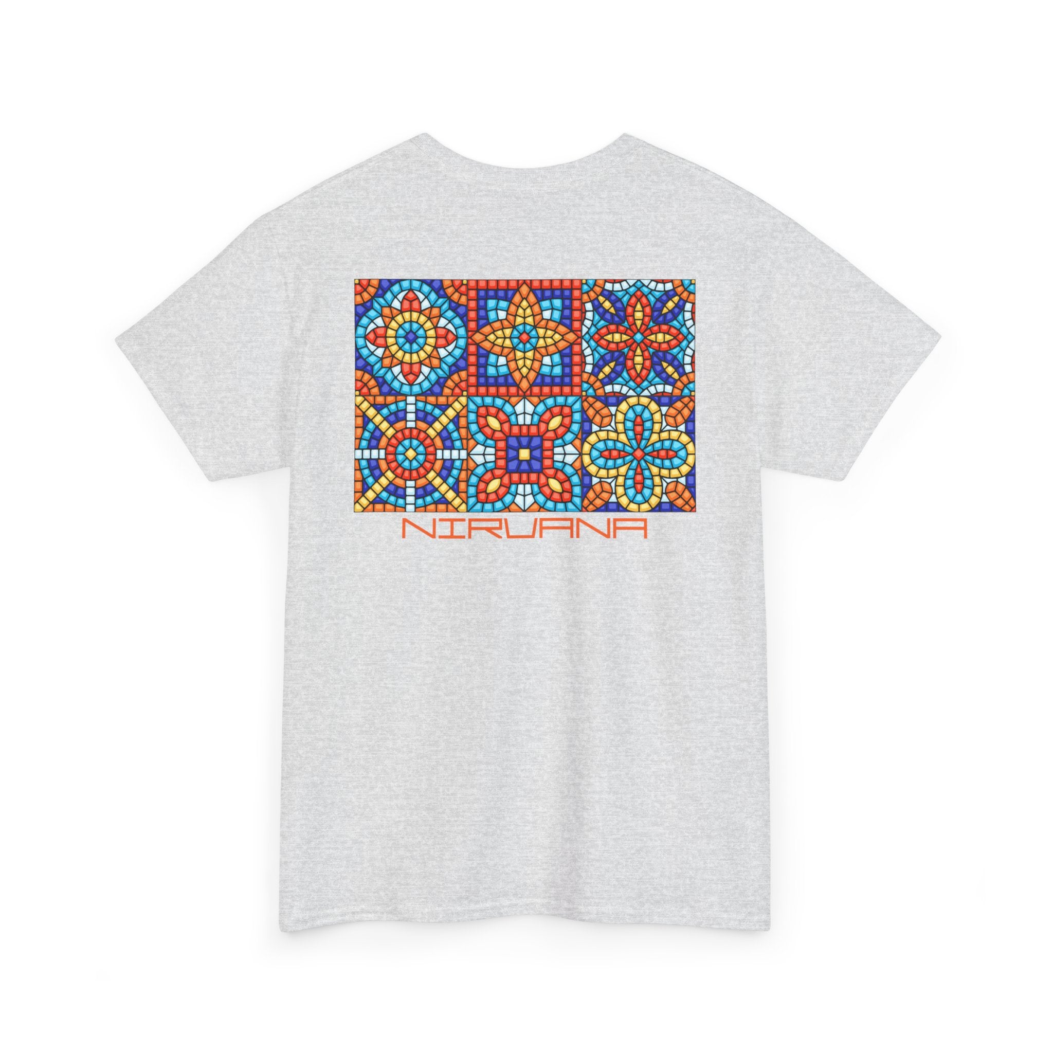 Colorful Mosaic Back Nirvana T-Shirt - Heat Mess