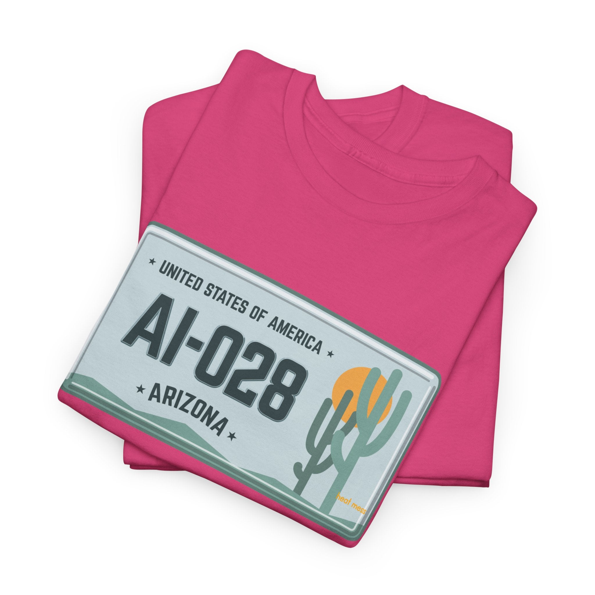 Arizona License Plate T‑Shirt - Heat Mess