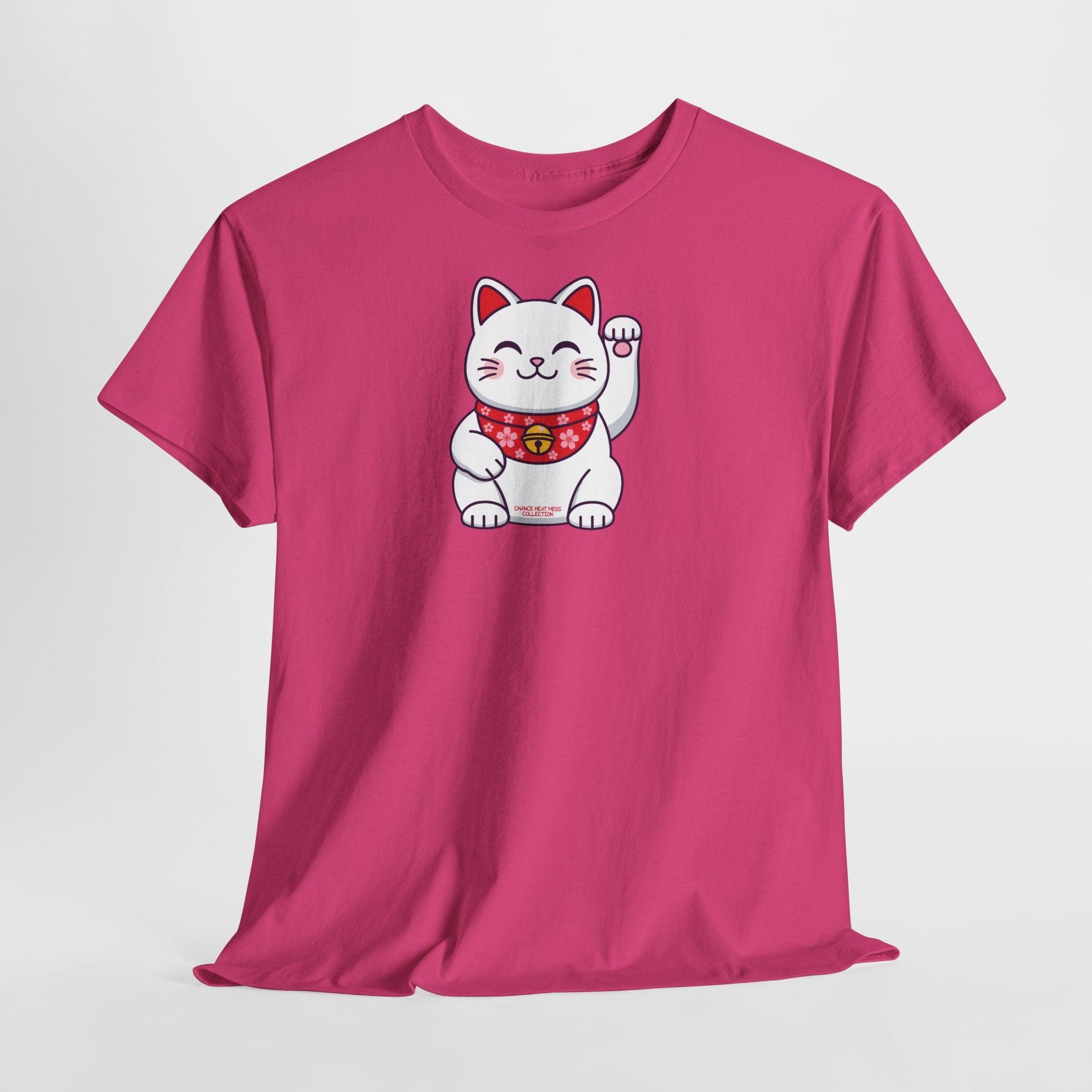 Japanese Good Luck Cat T-Shirt - Heat Mess
