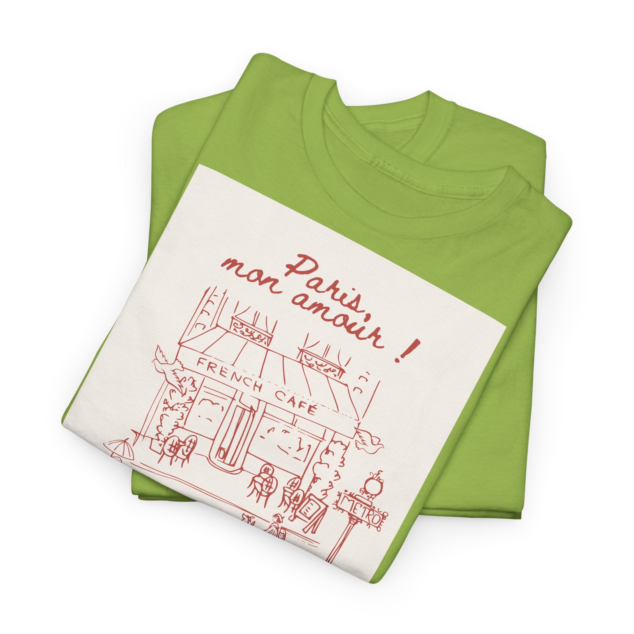 Paris Mon Amour Café T-Shirt - Heat Mess