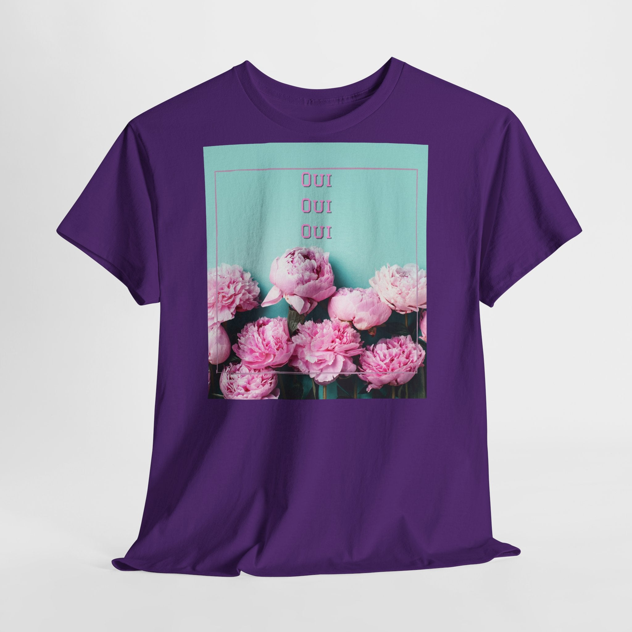 Floral 'Oui Oui' T-Shirt