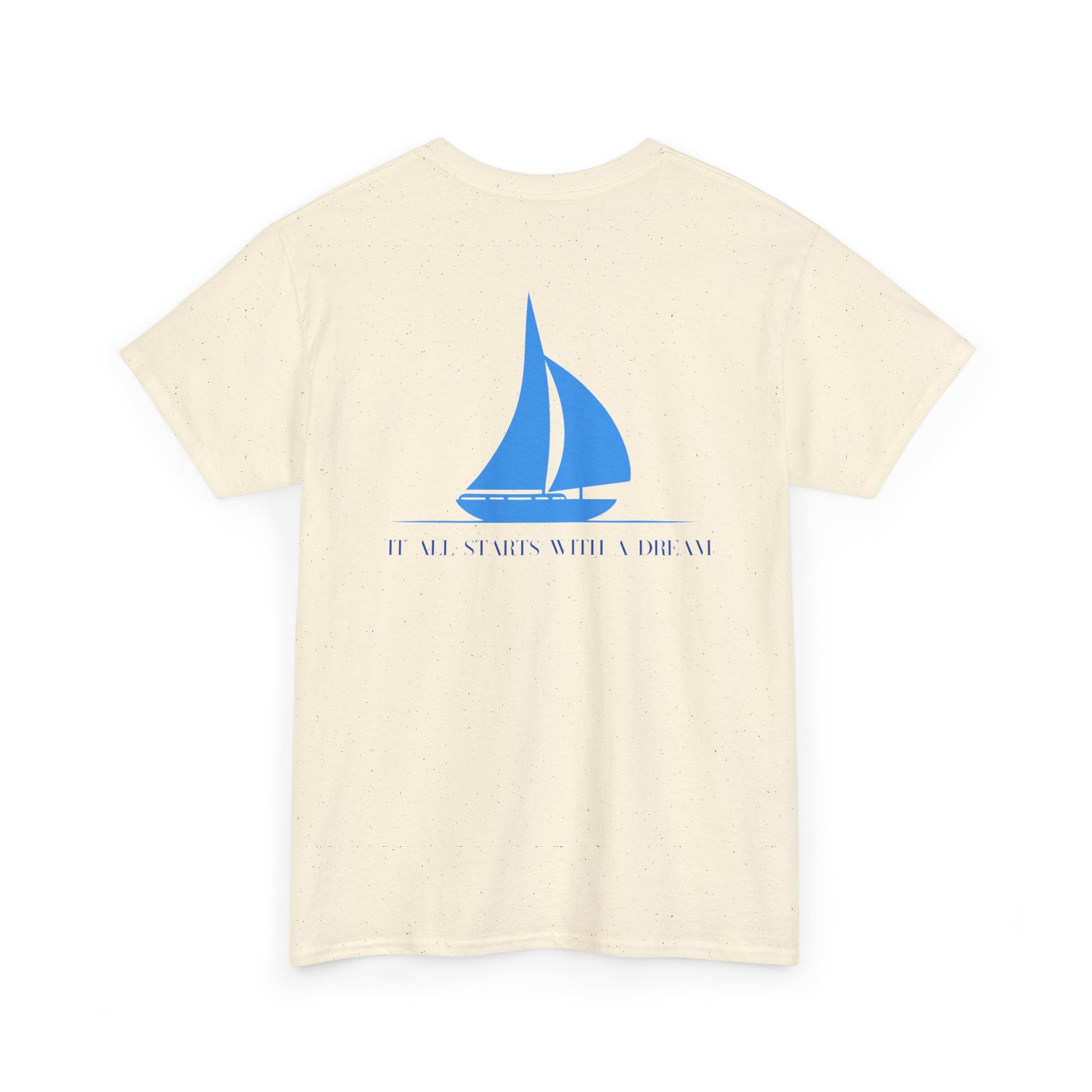 Sailboat 'It Was Always Quieter Out Here' T-Shirt - Heat Mess