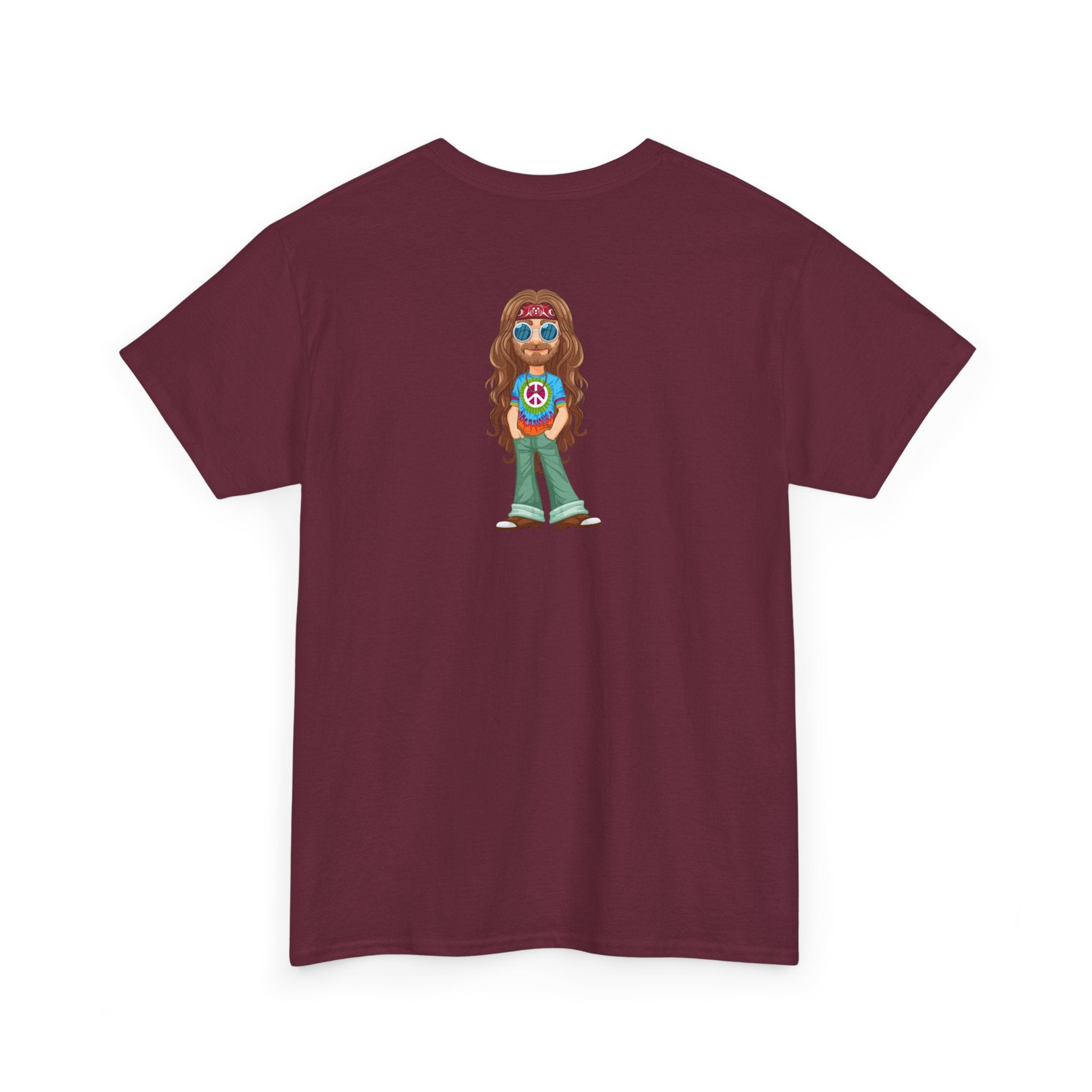 Tie-Dye Hippie Character T-Shirt - Heat Mess