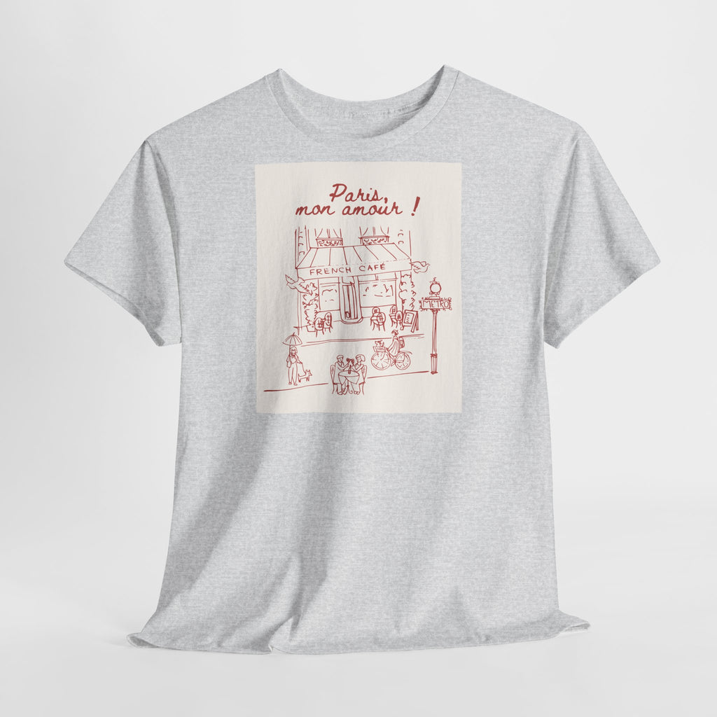 Paris Mon Amour Café T-Shirt - Heat Mess