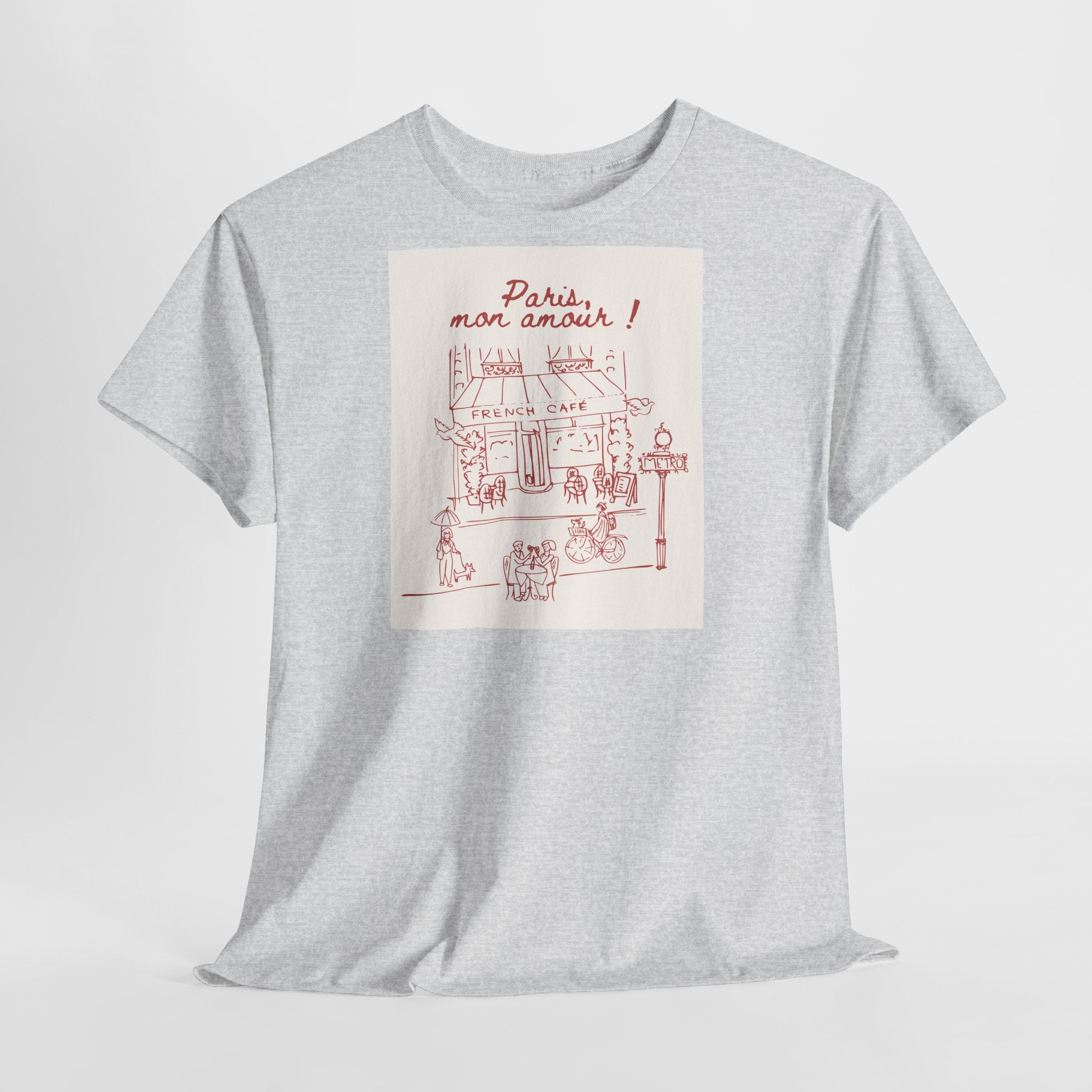 Paris Mon Amour Café T-Shirt - Heat Mess