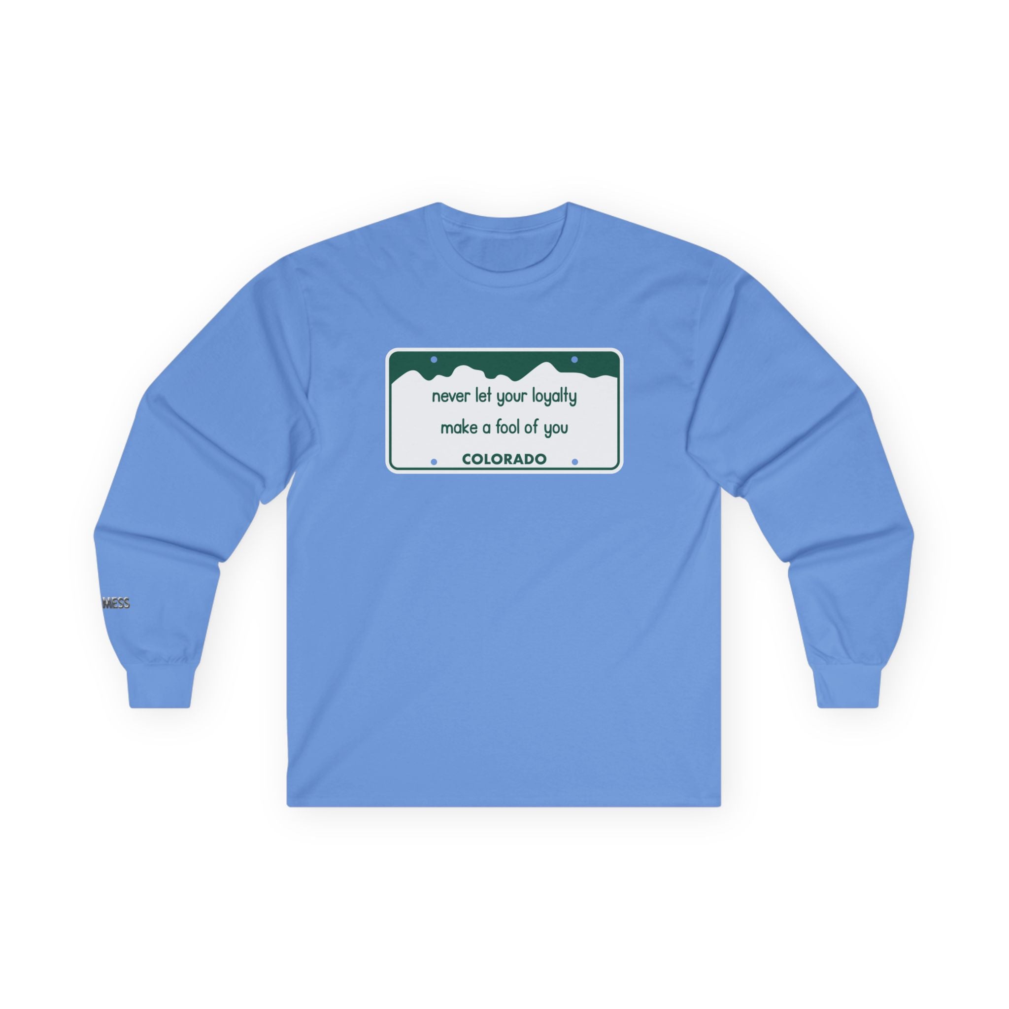 Colorado License Plate Long Sleeve T-Shirt - Heat Mess