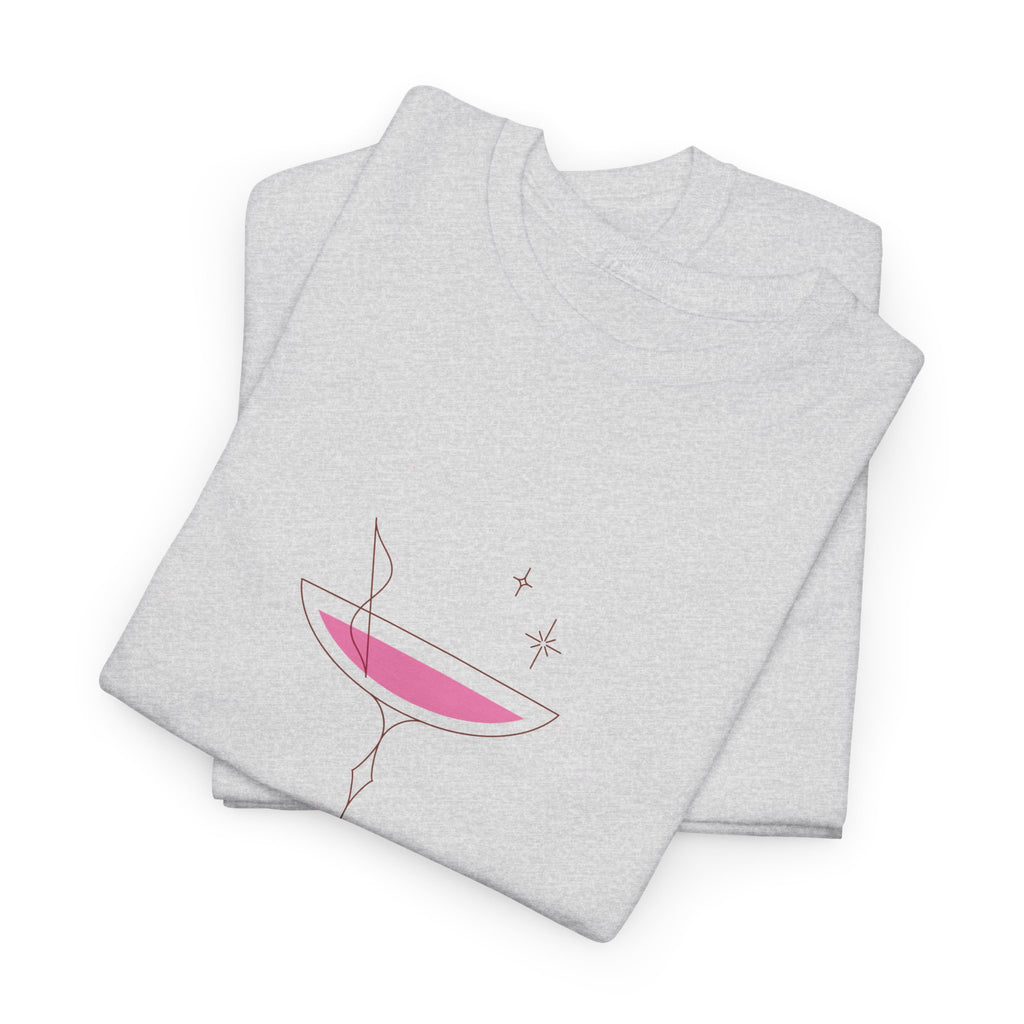 Minimal Pink Martini Tee - Heat Mess