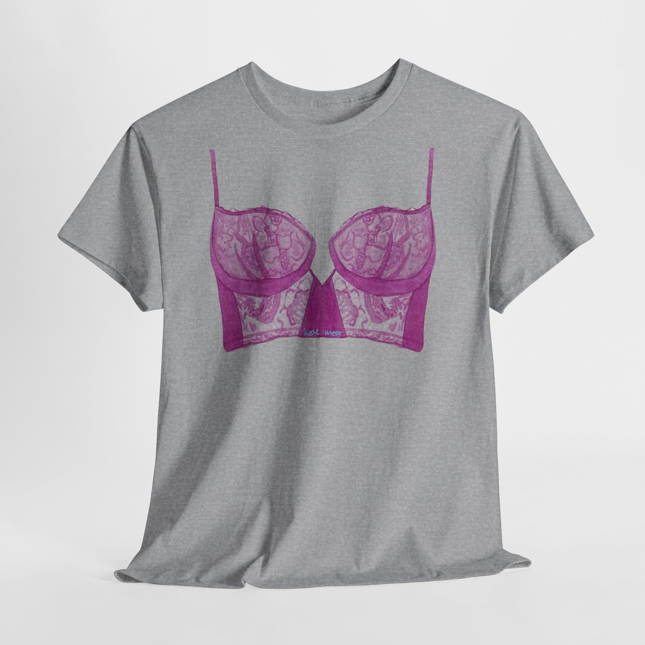 Lace Bralette T-Shirt - Heat Mess