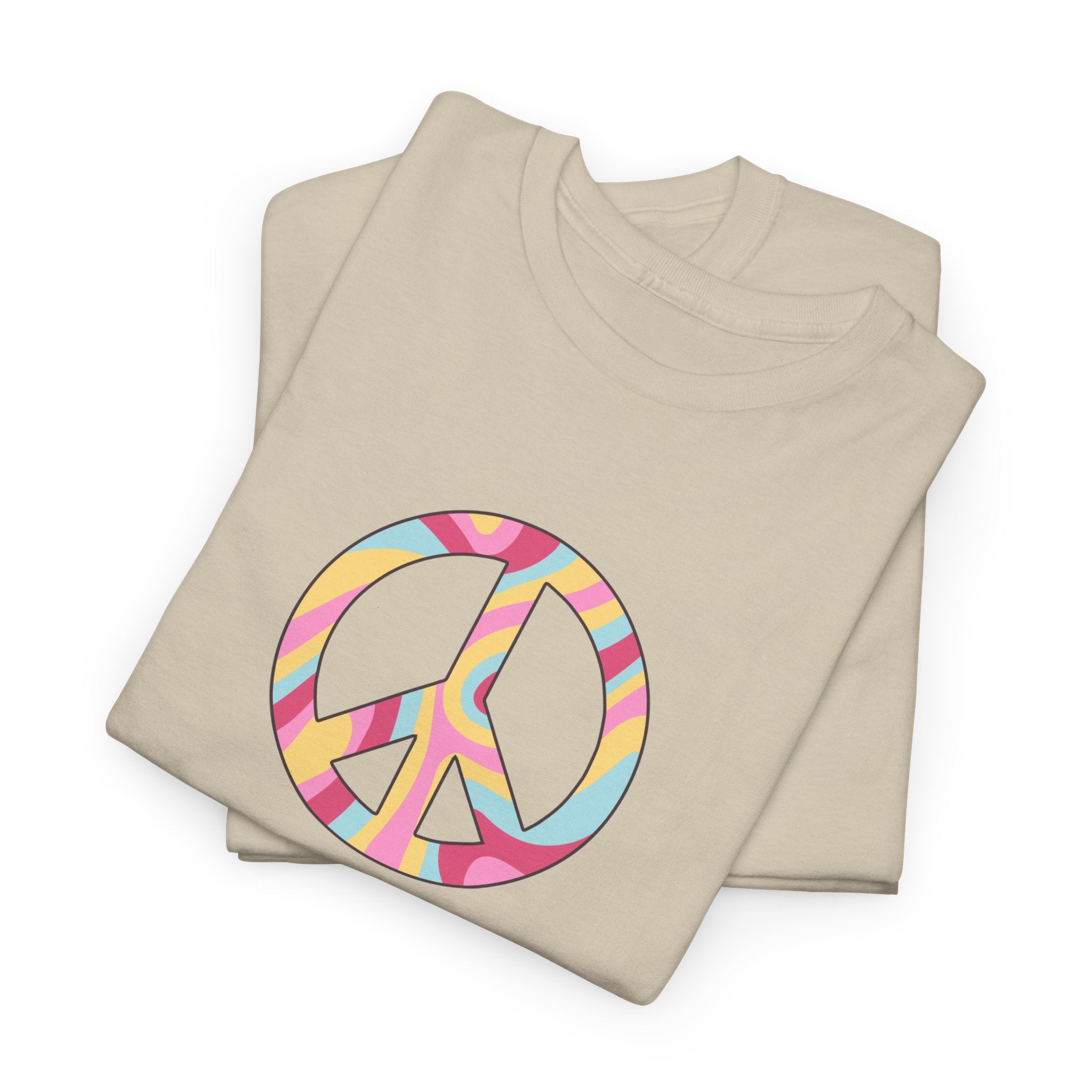 Peace Sign Tie-Dye T-Shirt - Heat Mess