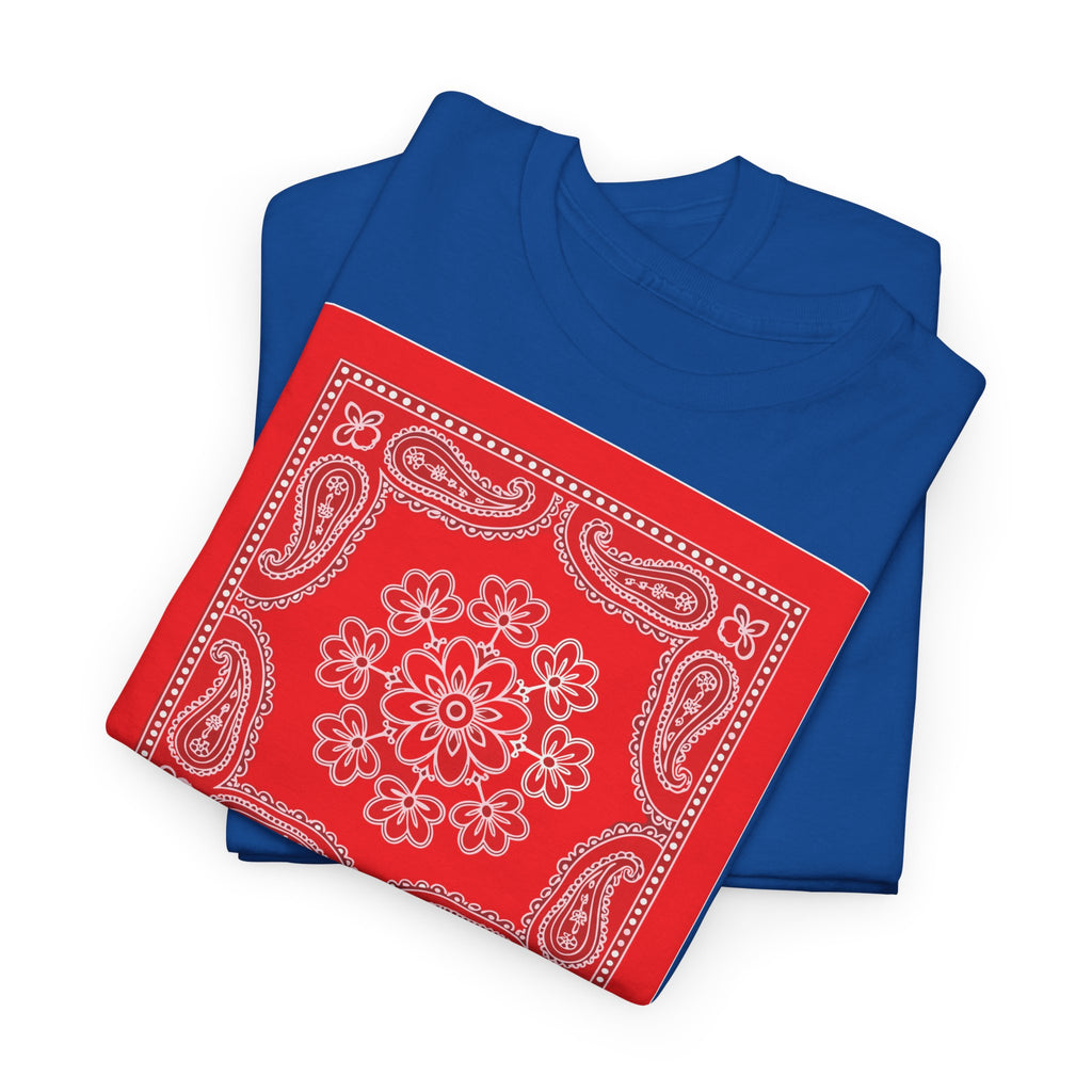 Red Bandana Square T-Shirt - Heat Mess