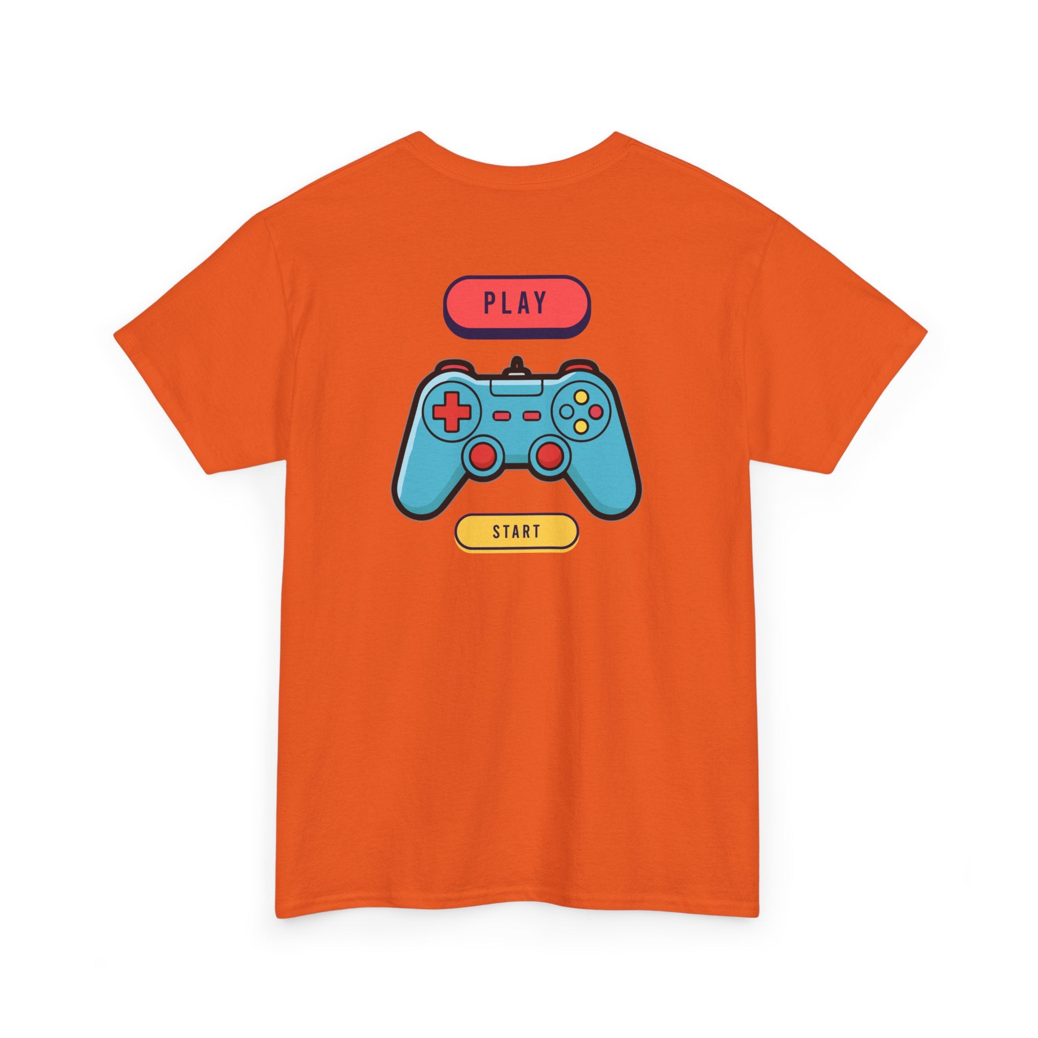Gamer Controller Tee — Play Start Retro Video Game Graphic T-Shirt - Heat Mess