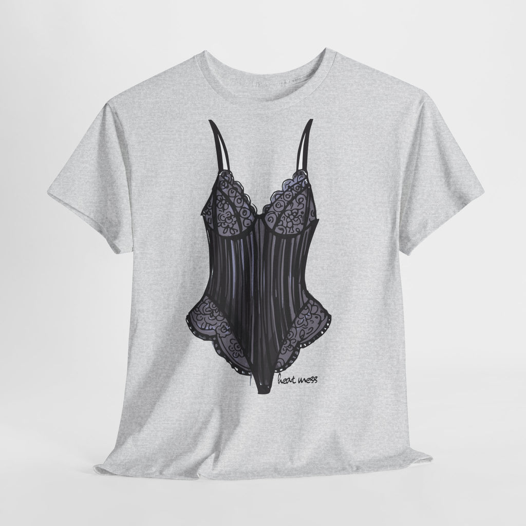 Lace Bodysuit Lingerie T-Shirt - Heat Mess