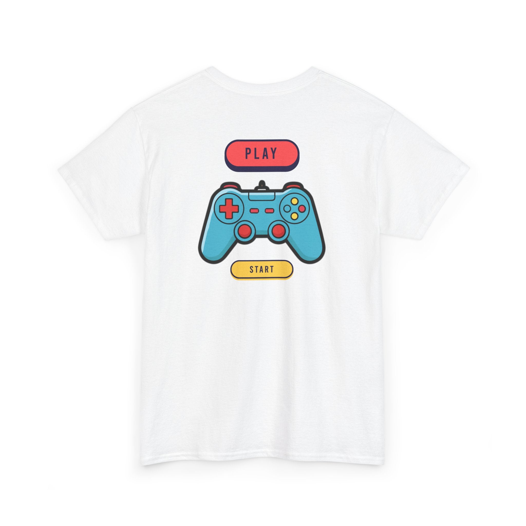 Gamer Controller Tee — Play Start Retro Video Game Graphic T-Shirt - Heat Mess