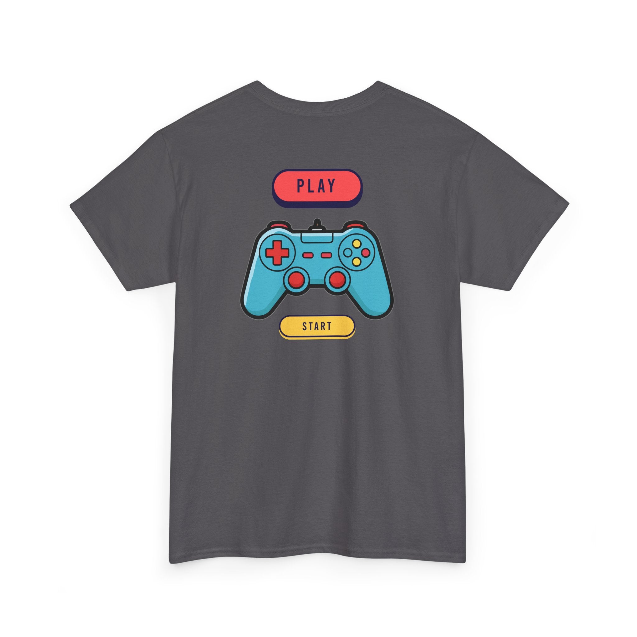 Gamer Controller Tee — Play Start Retro Video Game Graphic T-Shirt - Heat Mess