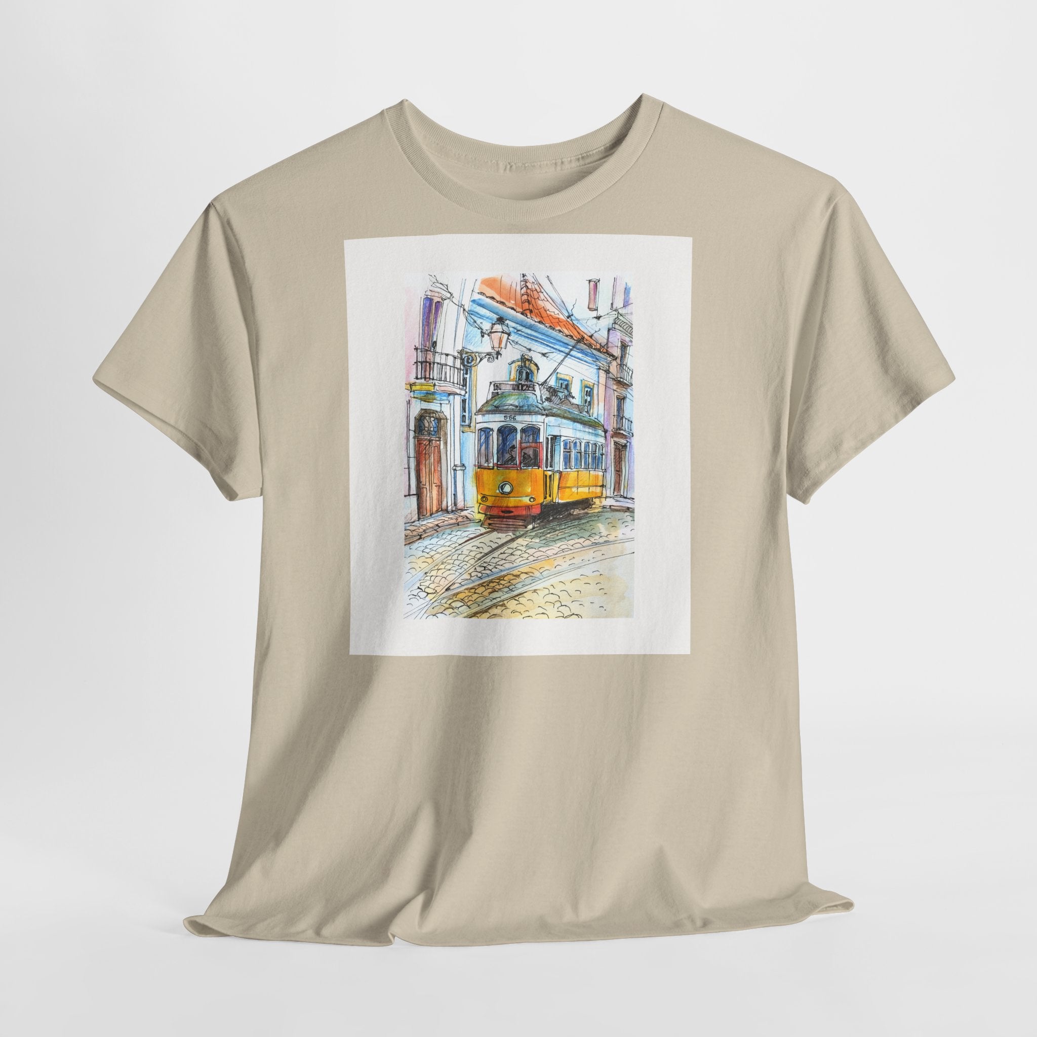 Lisbon Cable Car T-Shirt - Heat Mess