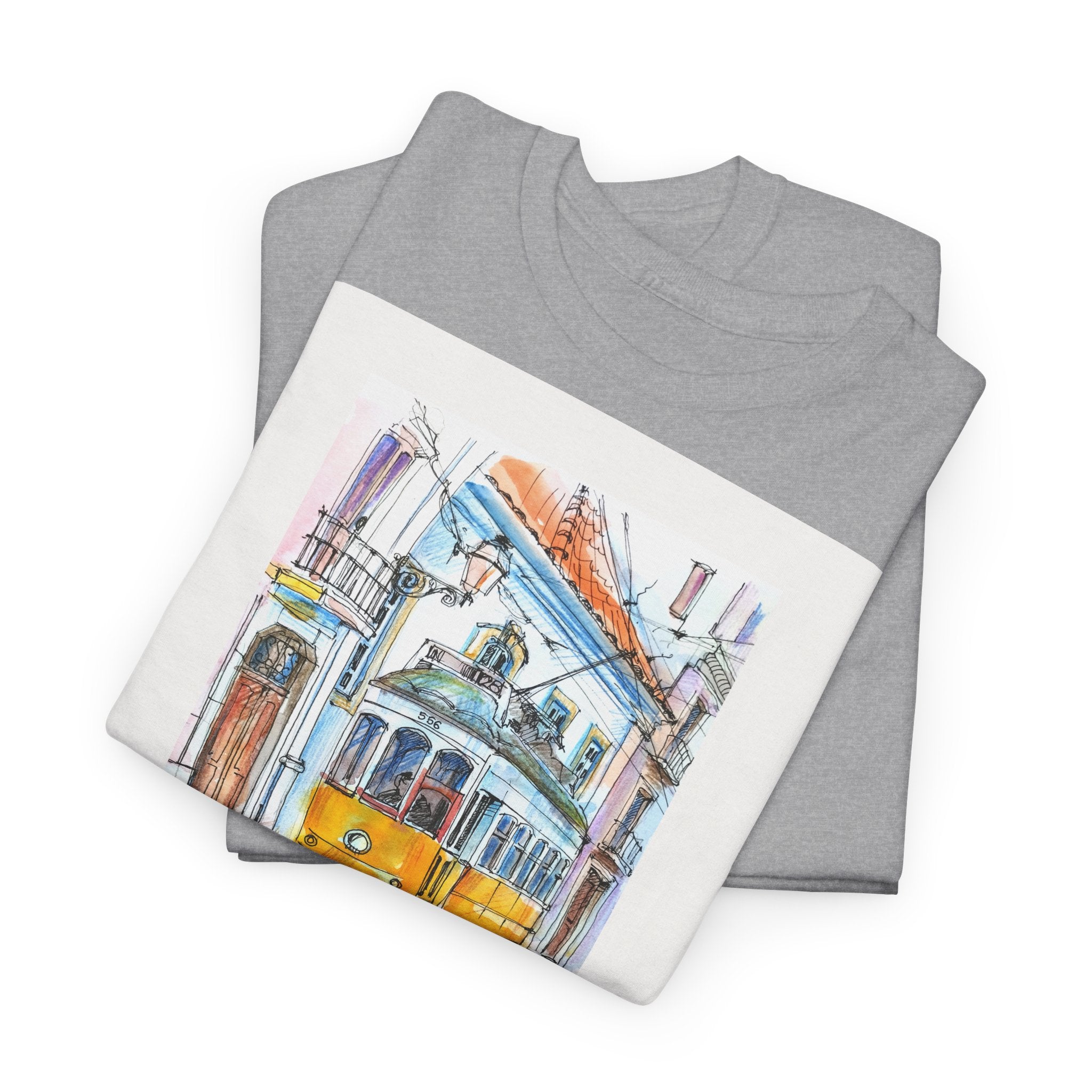 Lisbon Cable Car T-Shirt - Heat Mess