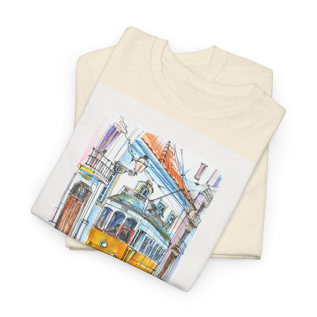 Lisbon Cable Car T-Shirt - Heat Mess