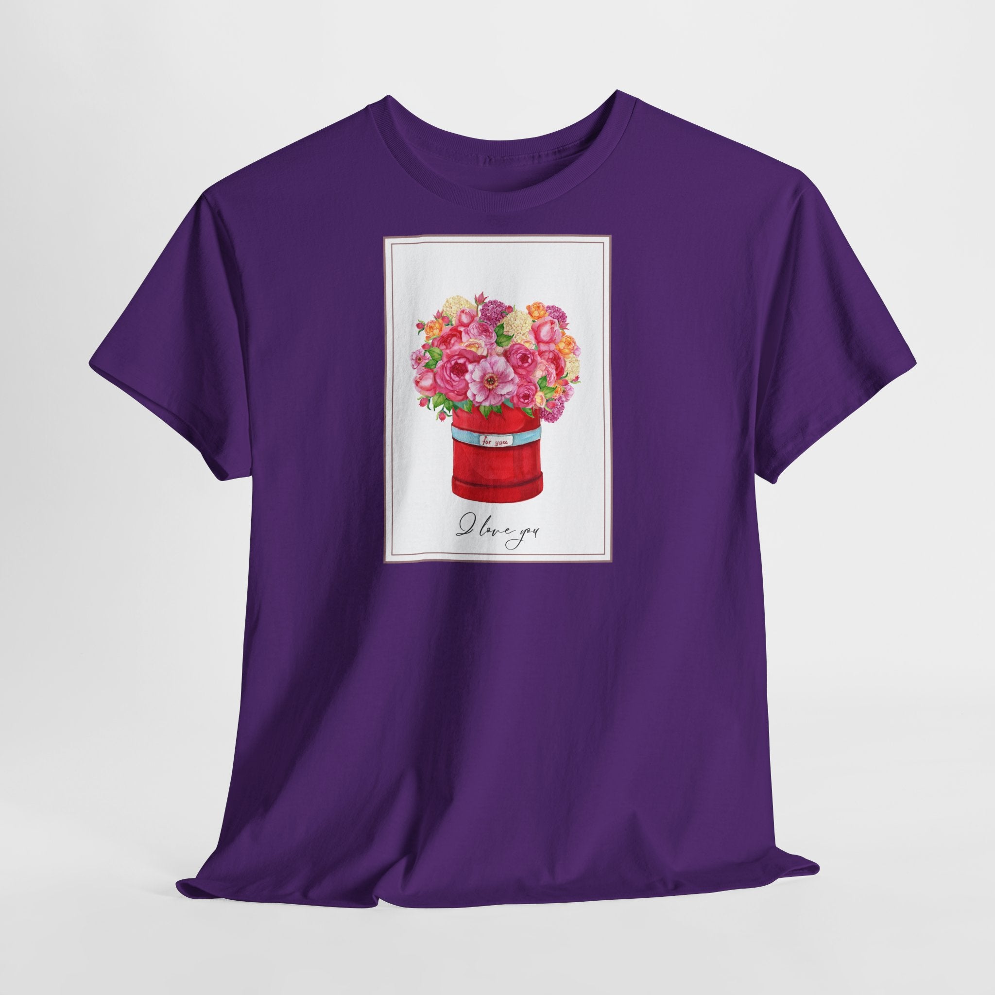 Love Floral I Love You T-Shirt - Heat Mess