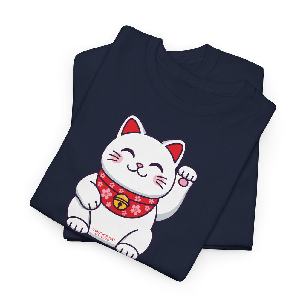 Japanese Good Luck Cat T-Shirt - Heat Mess