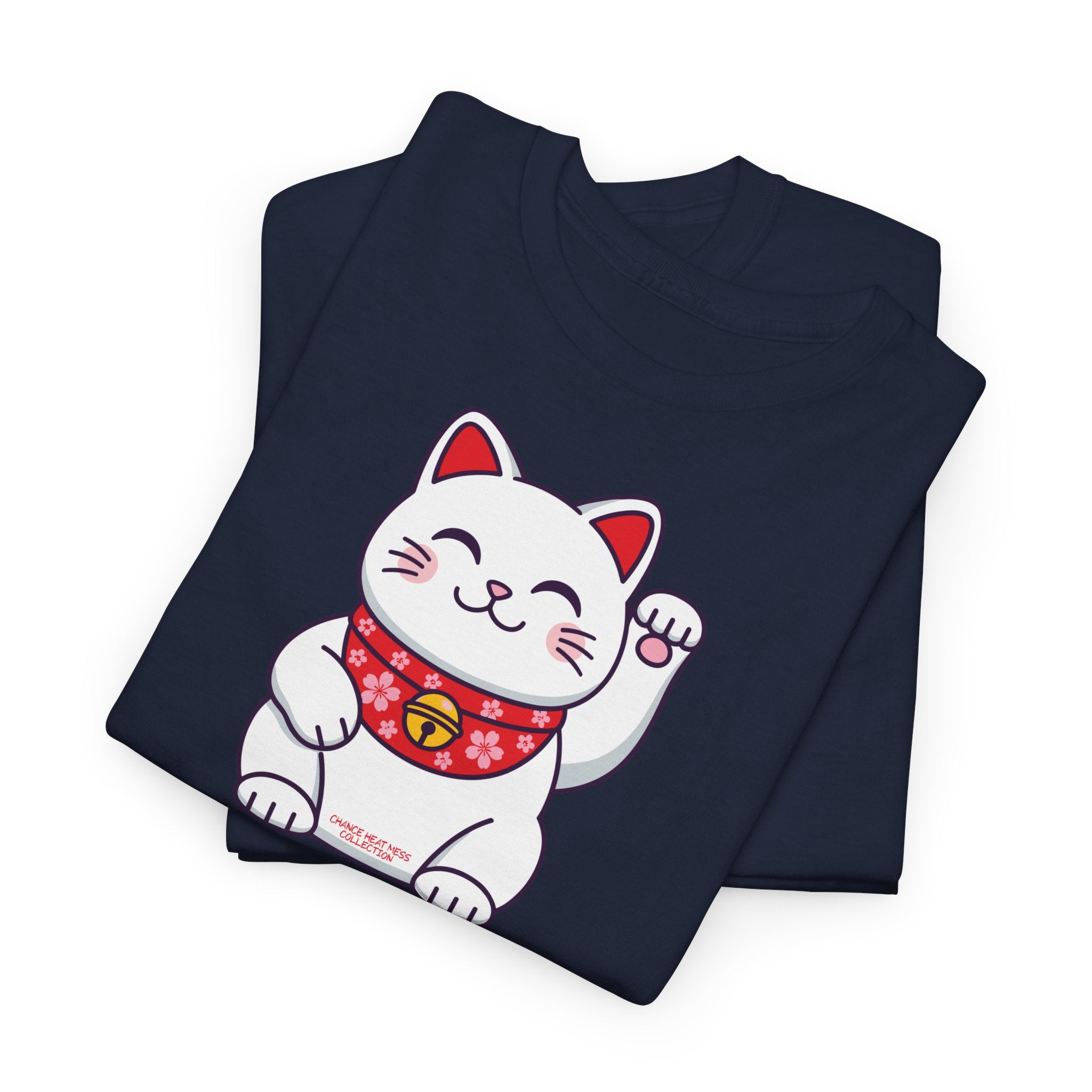 Japanese Good Luck Cat T-Shirt - Heat Mess