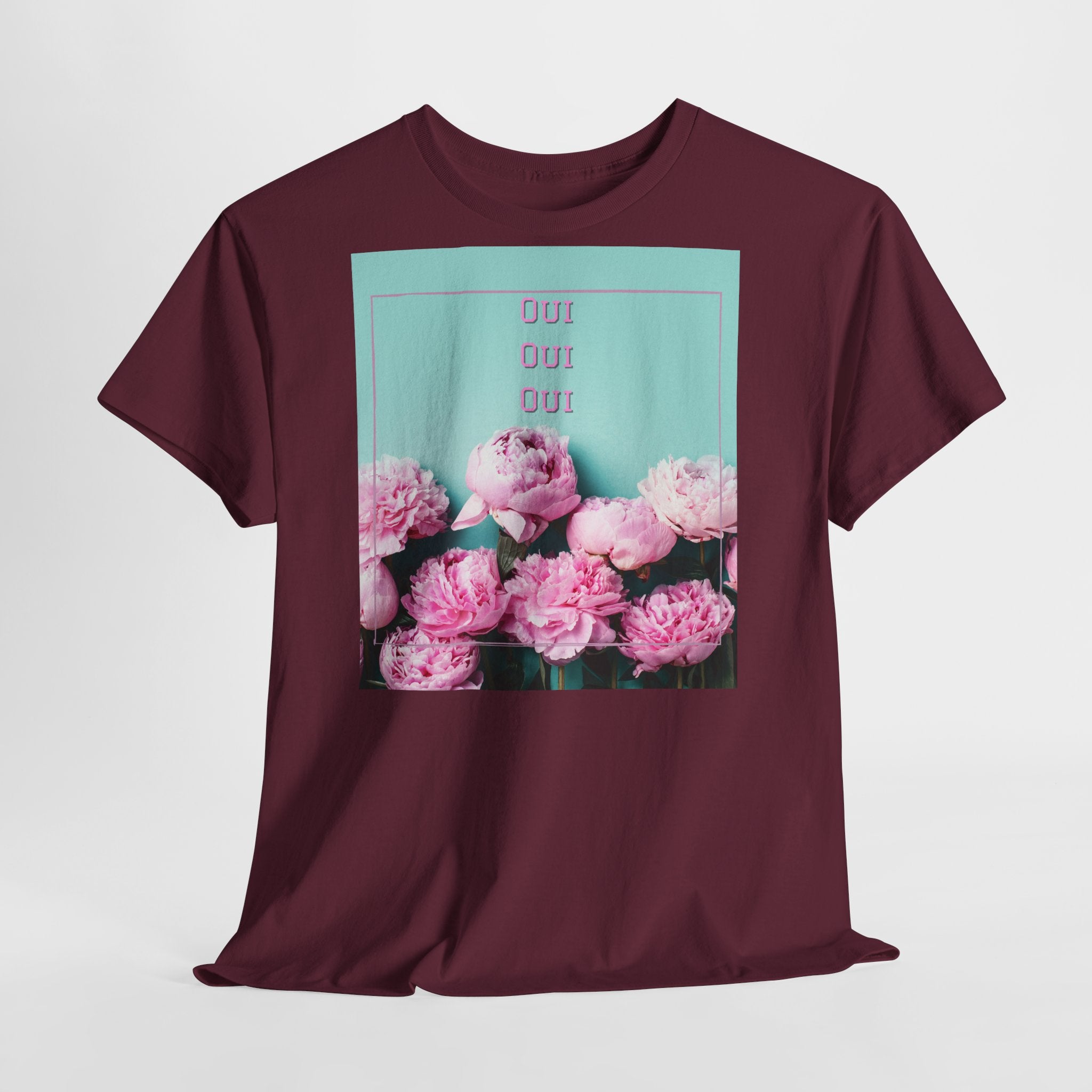 Floral 'Oui Oui' T-Shirt