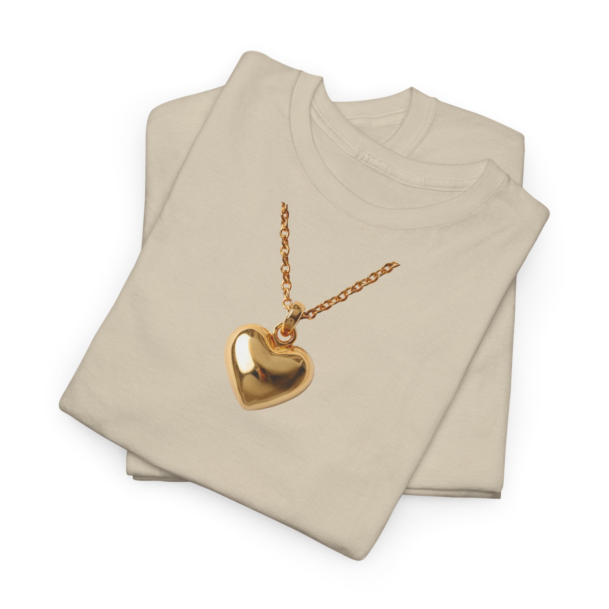 Gold Pendant Necklace T-Shirt - Heat Mess