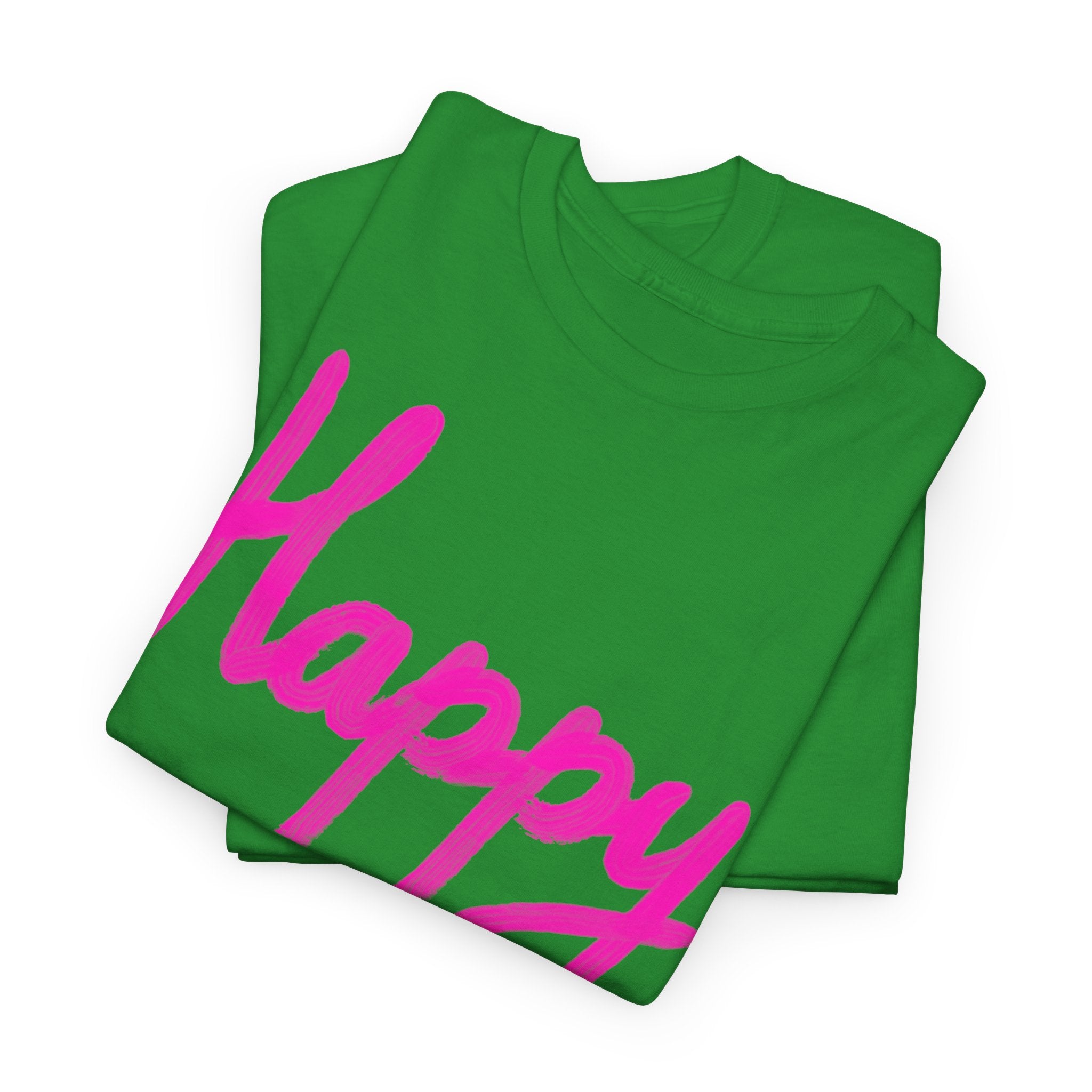 Happy Script T‑Shirt - Heat Mess