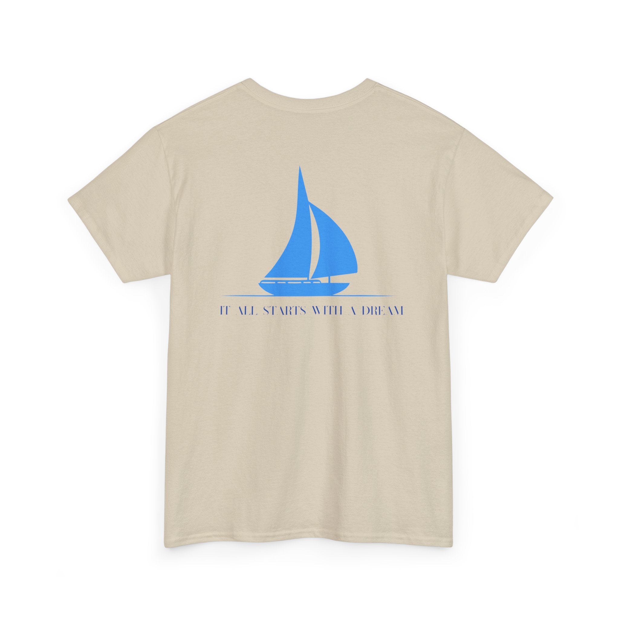 Sailboat 'It Was Always Quieter Out Here' T-Shirt - Heat Mess