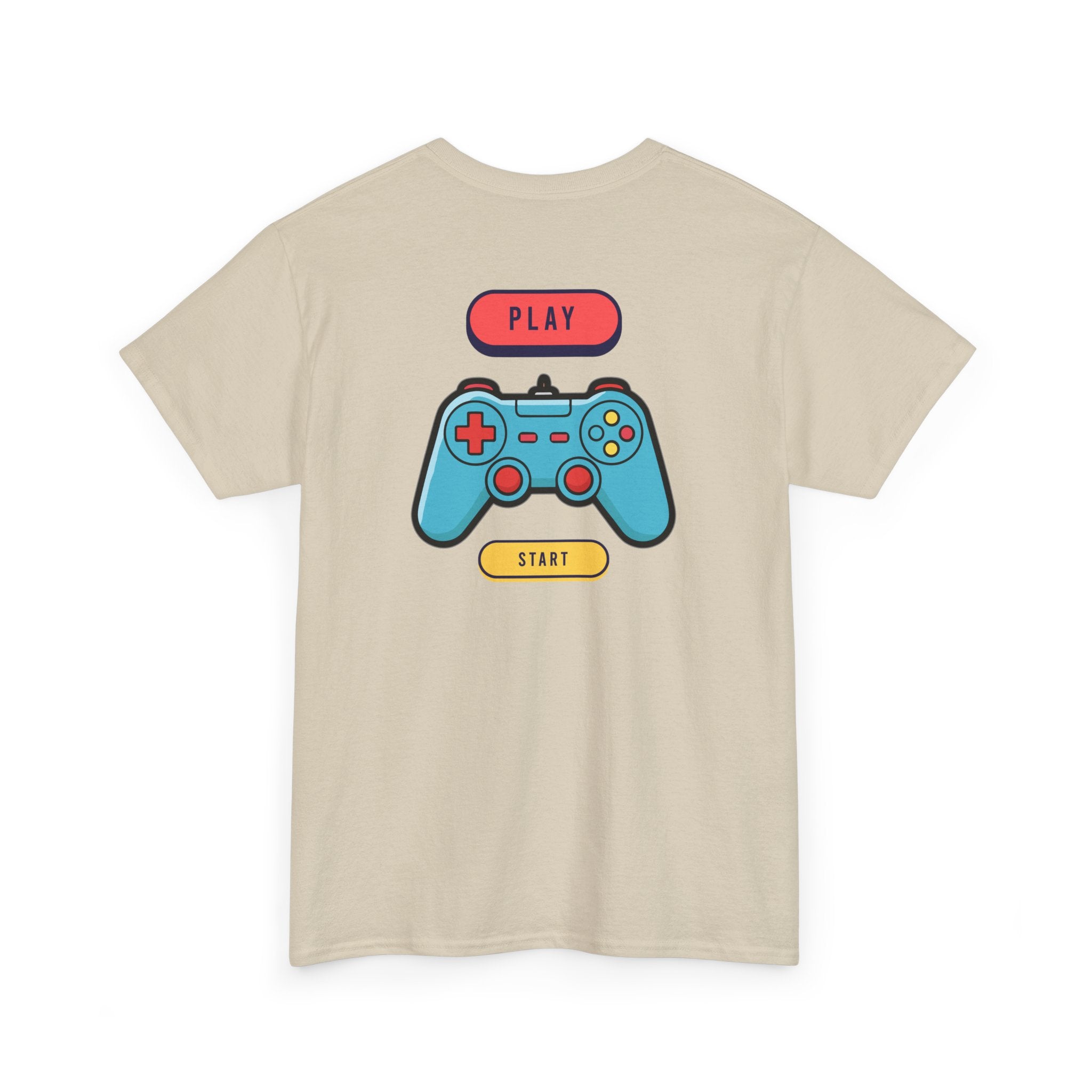 Gamer Controller Tee — Play Start Retro Video Game Graphic T-Shirt - Heat Mess