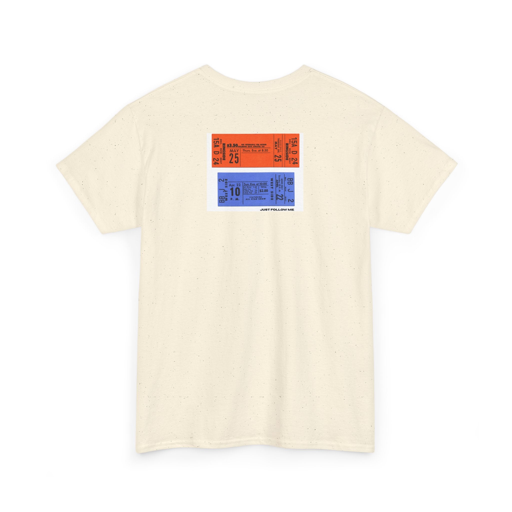 Concert Ticket Backprint T-Shirt - Heat Mess