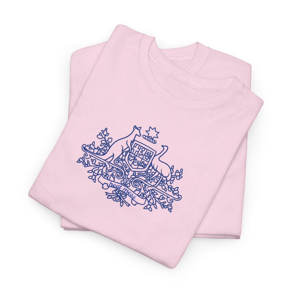 Scenic Cottage Blue Toile T-Shirt - Heat Mess