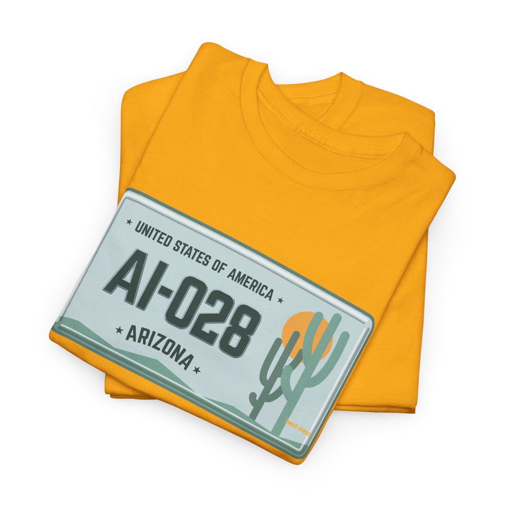 Arizona License Plate T‑Shirt - Heat Mess