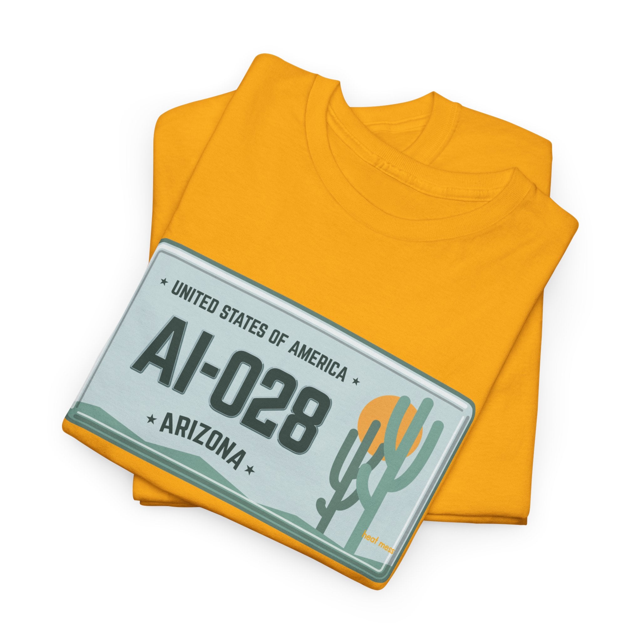 Arizona License Plate T‑Shirt - Heat Mess