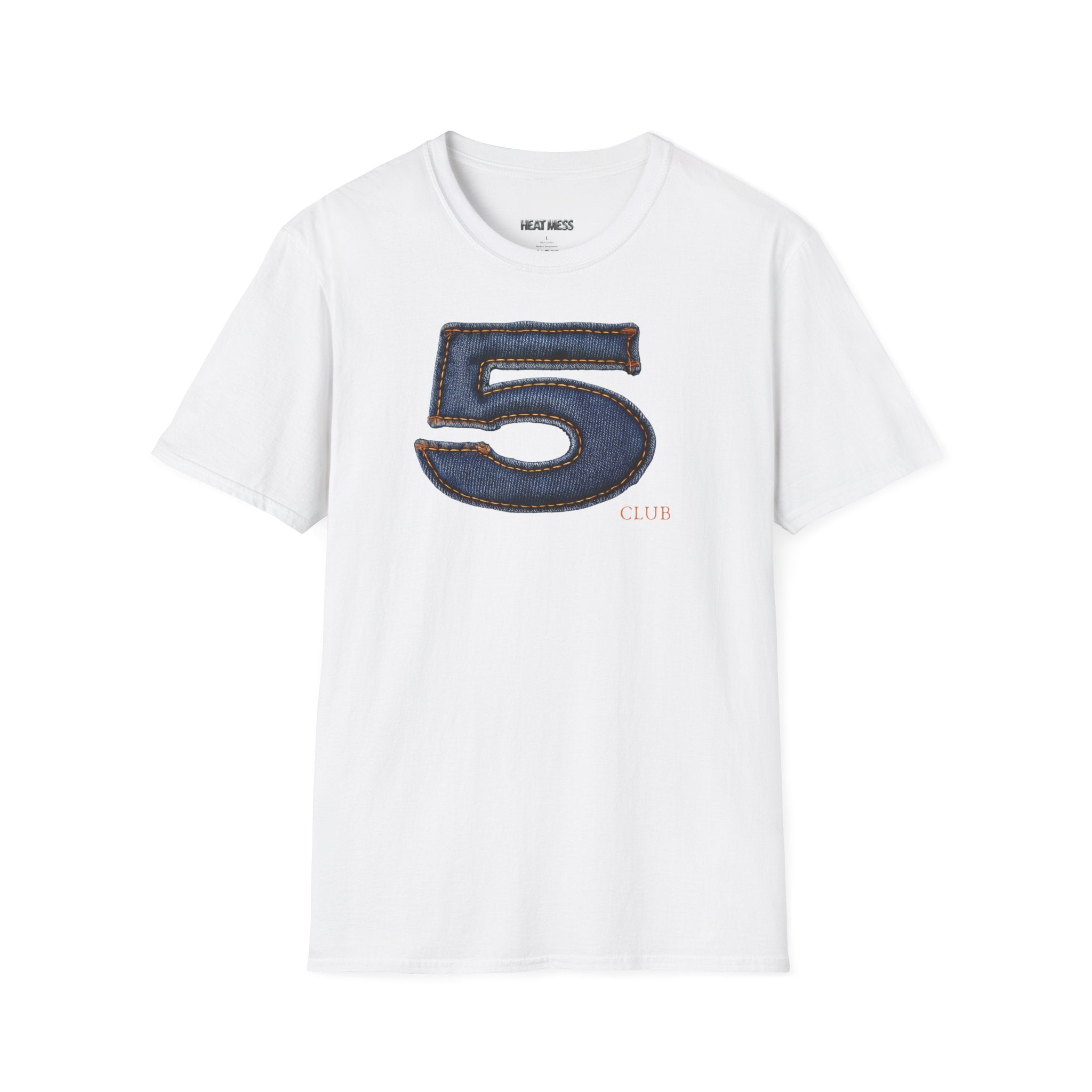 Number 5 Denim Chacha T-Shirt - Heat Mess