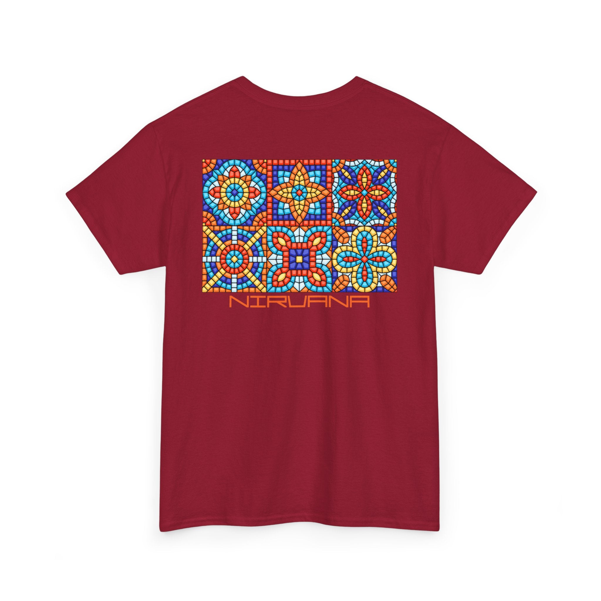 Colorful Mosaic Back Nirvana T-Shirt - Heat Mess
