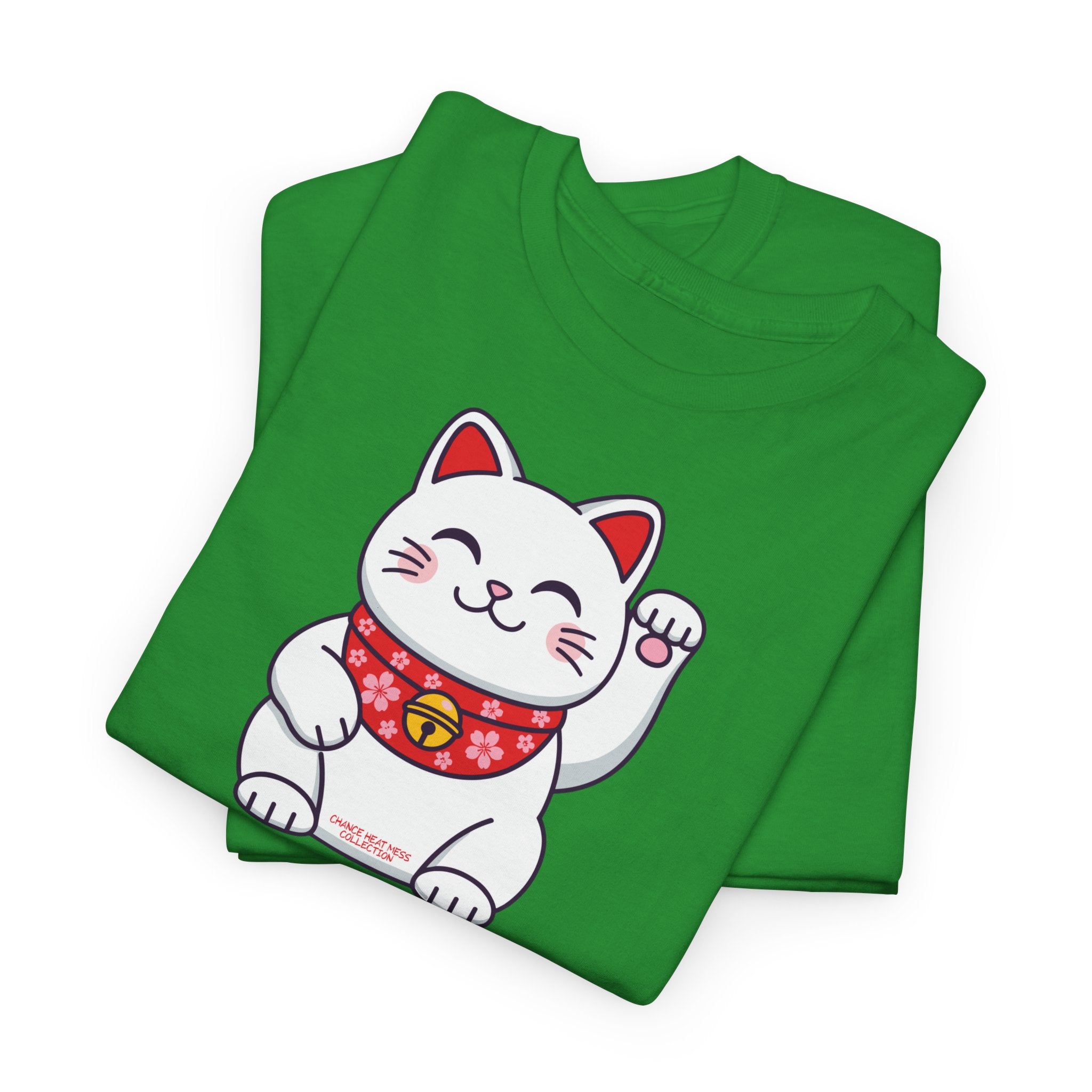 Japanese Good Luck Cat T-Shirt - Heat Mess