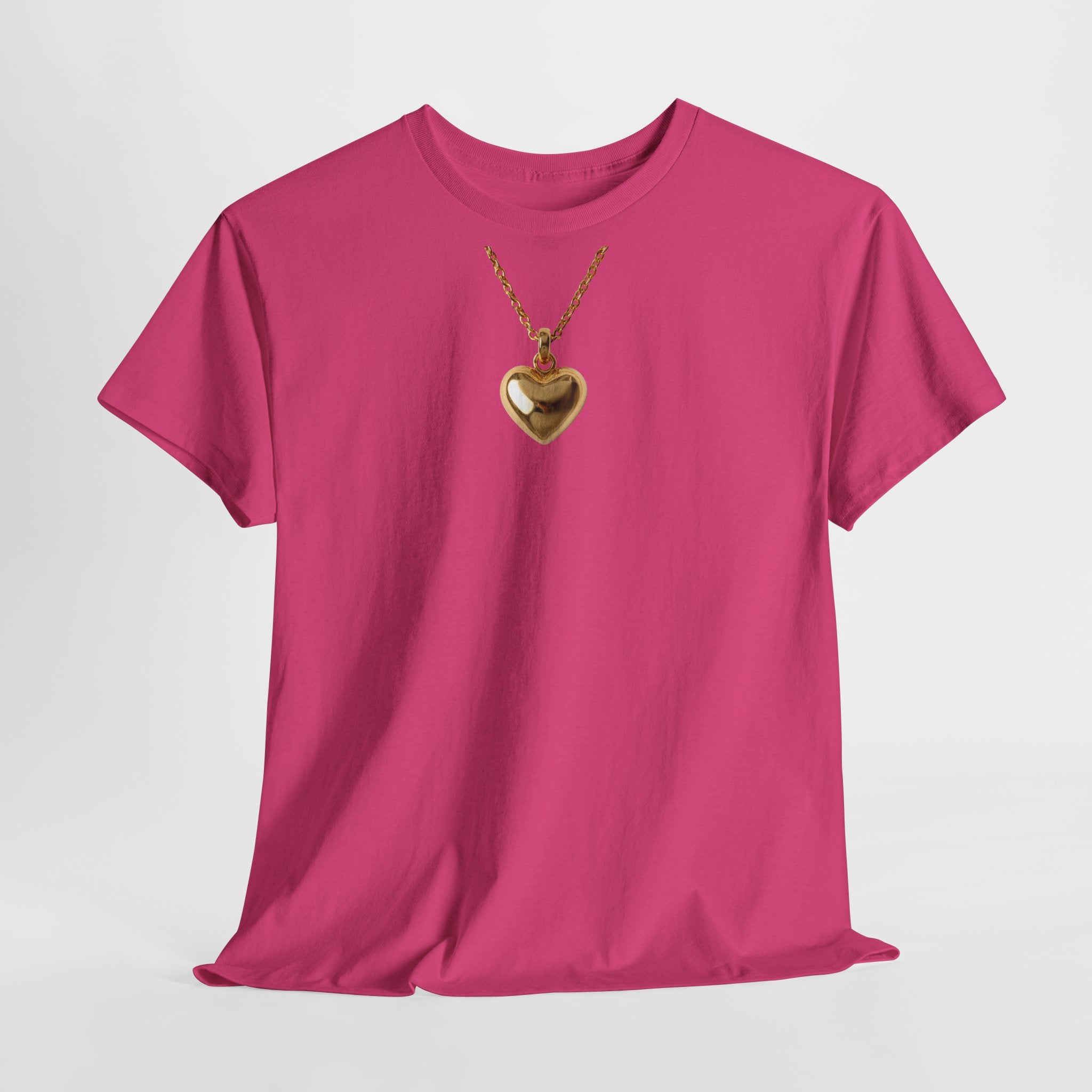 Gold Pendant Necklace T-Shirt - Heat Mess