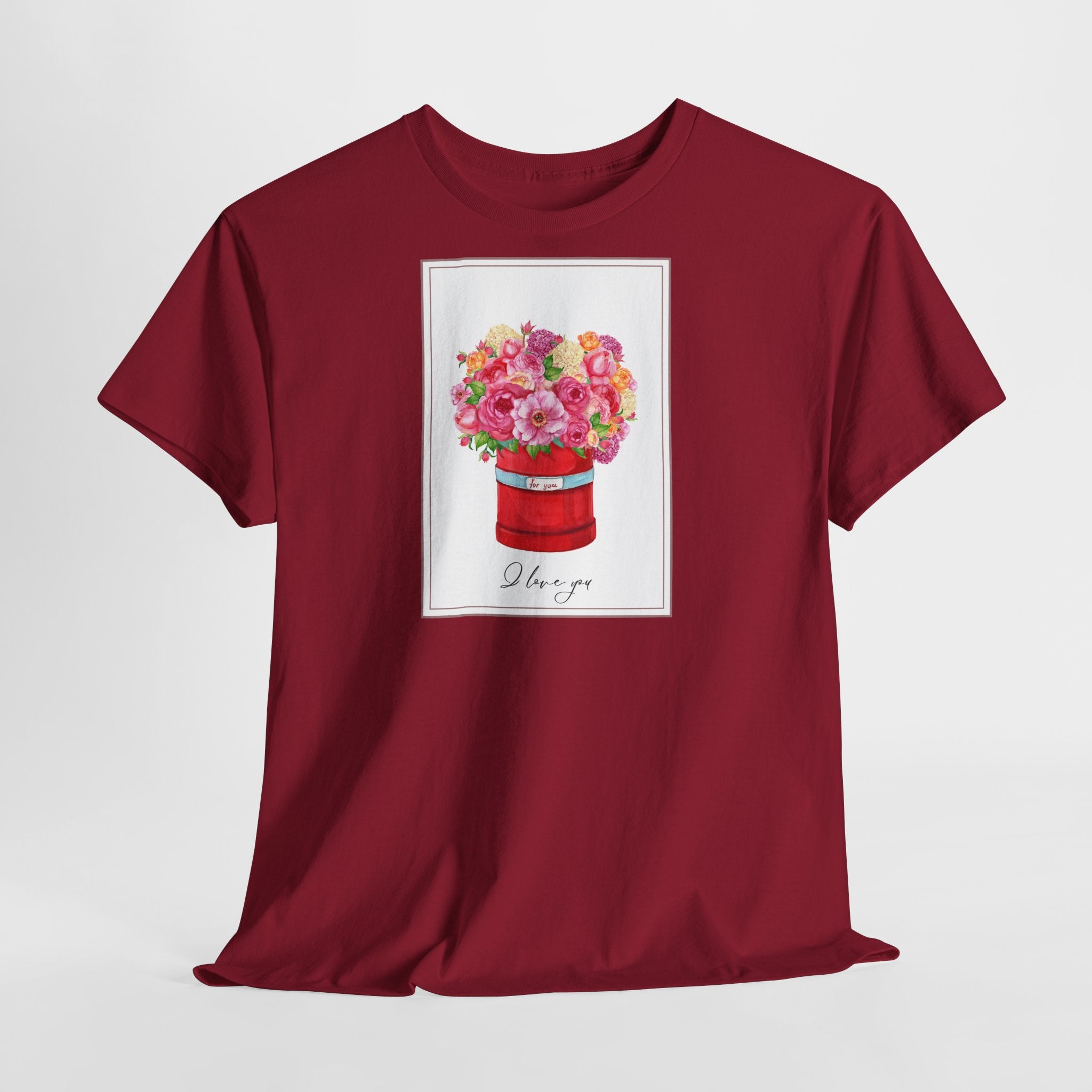 Love Floral I Love You T-Shirt - Heat Mess