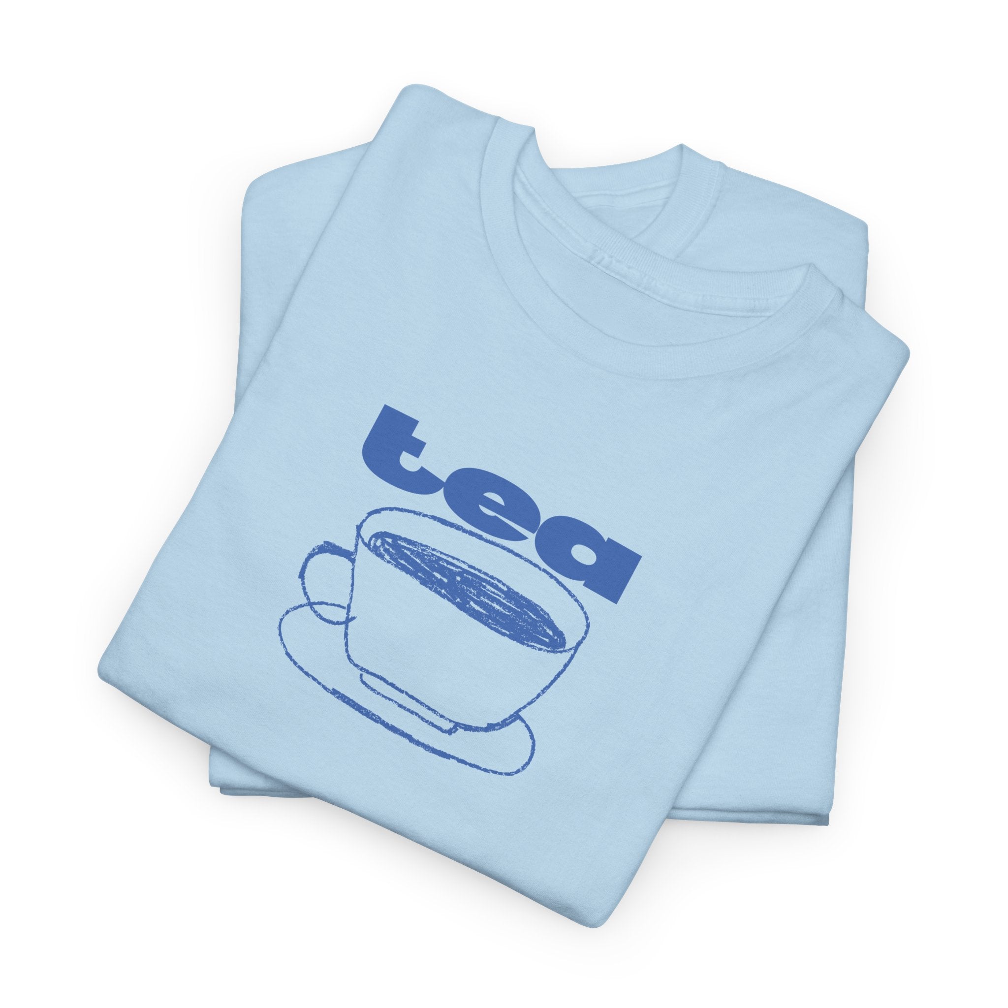 Blue Tea Cup T-Shirt - Heat Mess