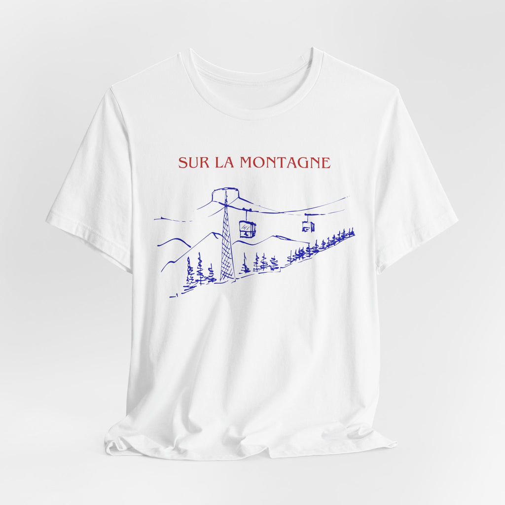 Mountain Ski Lift Tee — “Sur La Montagne” - Heat Mess